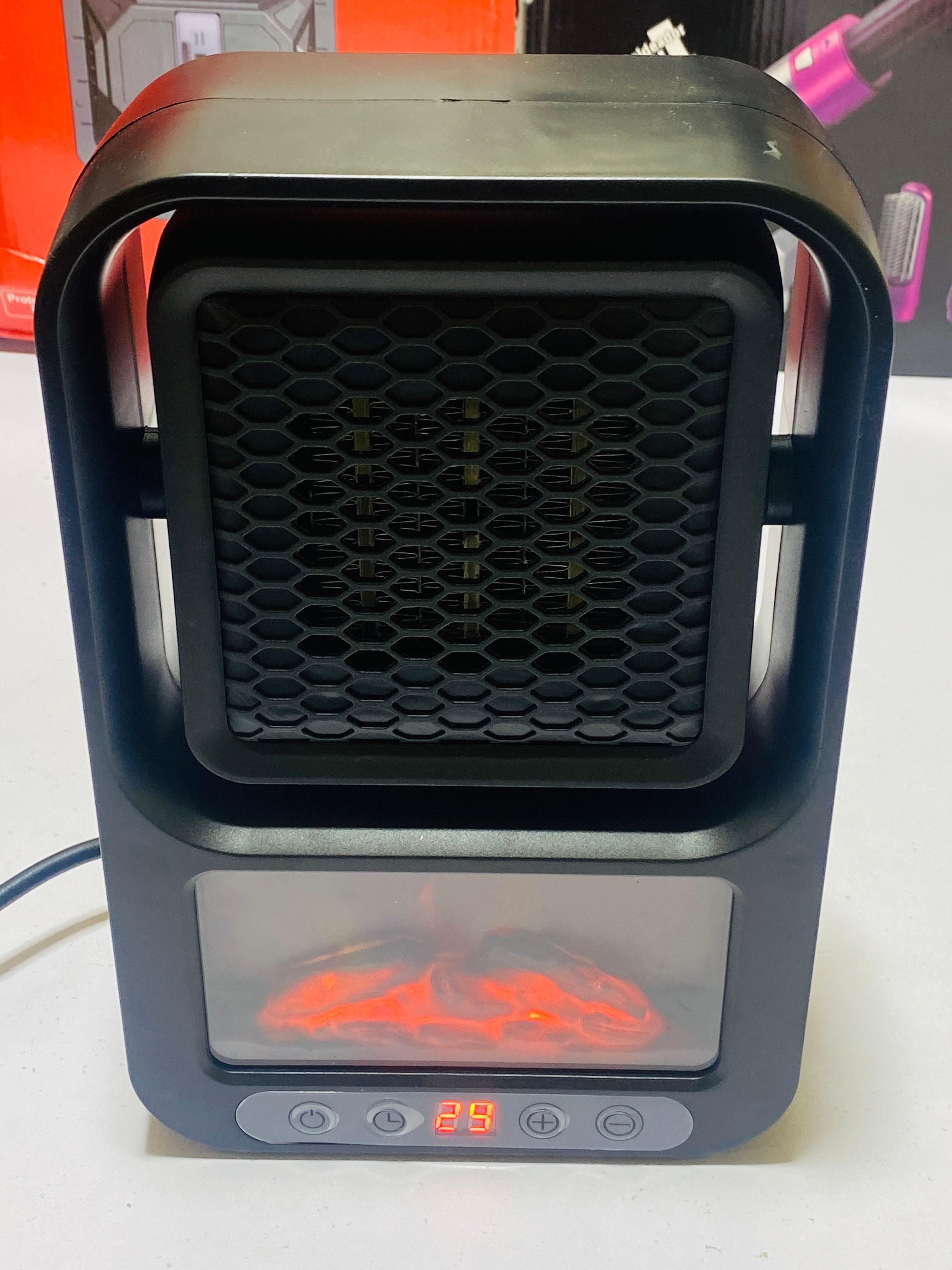 Portable 800W Electric Heater, Ceramic Electric Portable Fan Heater, Indoor Mini Desktop Space Heater