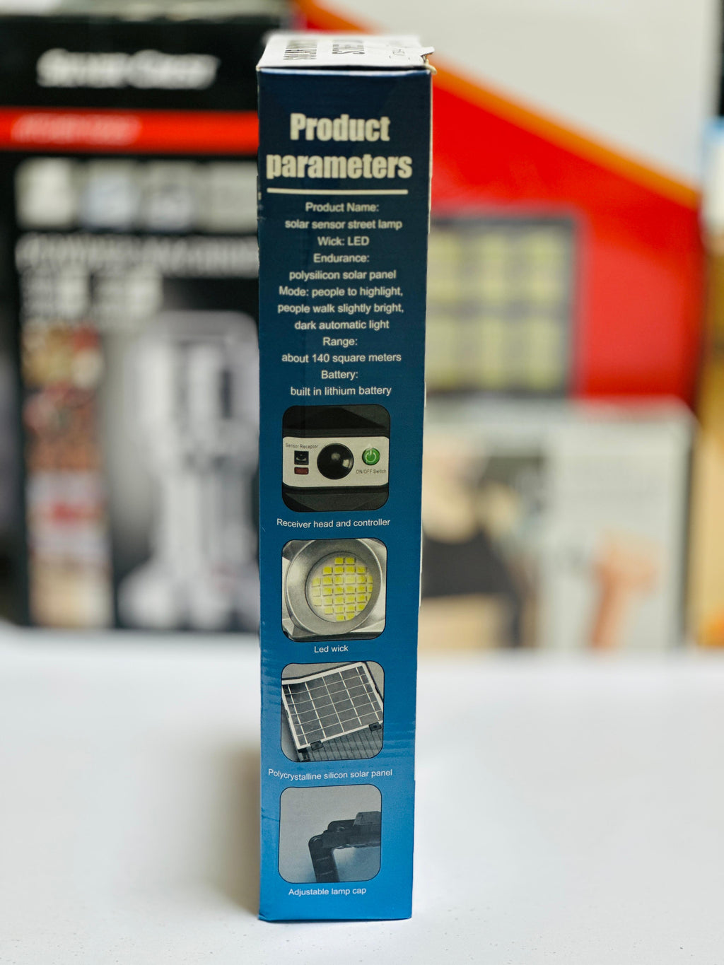 200W Solar Sensor Street Light | 8 Leds | IP 65 protected