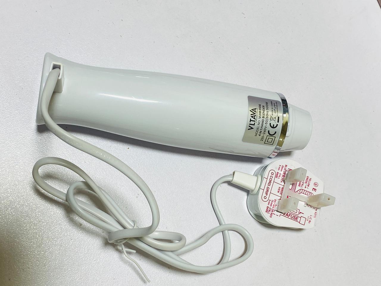 4 in 1 Hand Blender set with whisker chopper jar
