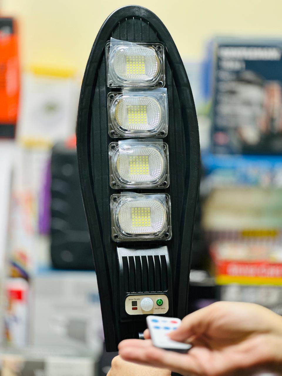 Solar Street Light With Motion Detector Outdoor Sun Lamp Super Bright Remote Garage Wall Light Sunlight Solar Garden Lighting