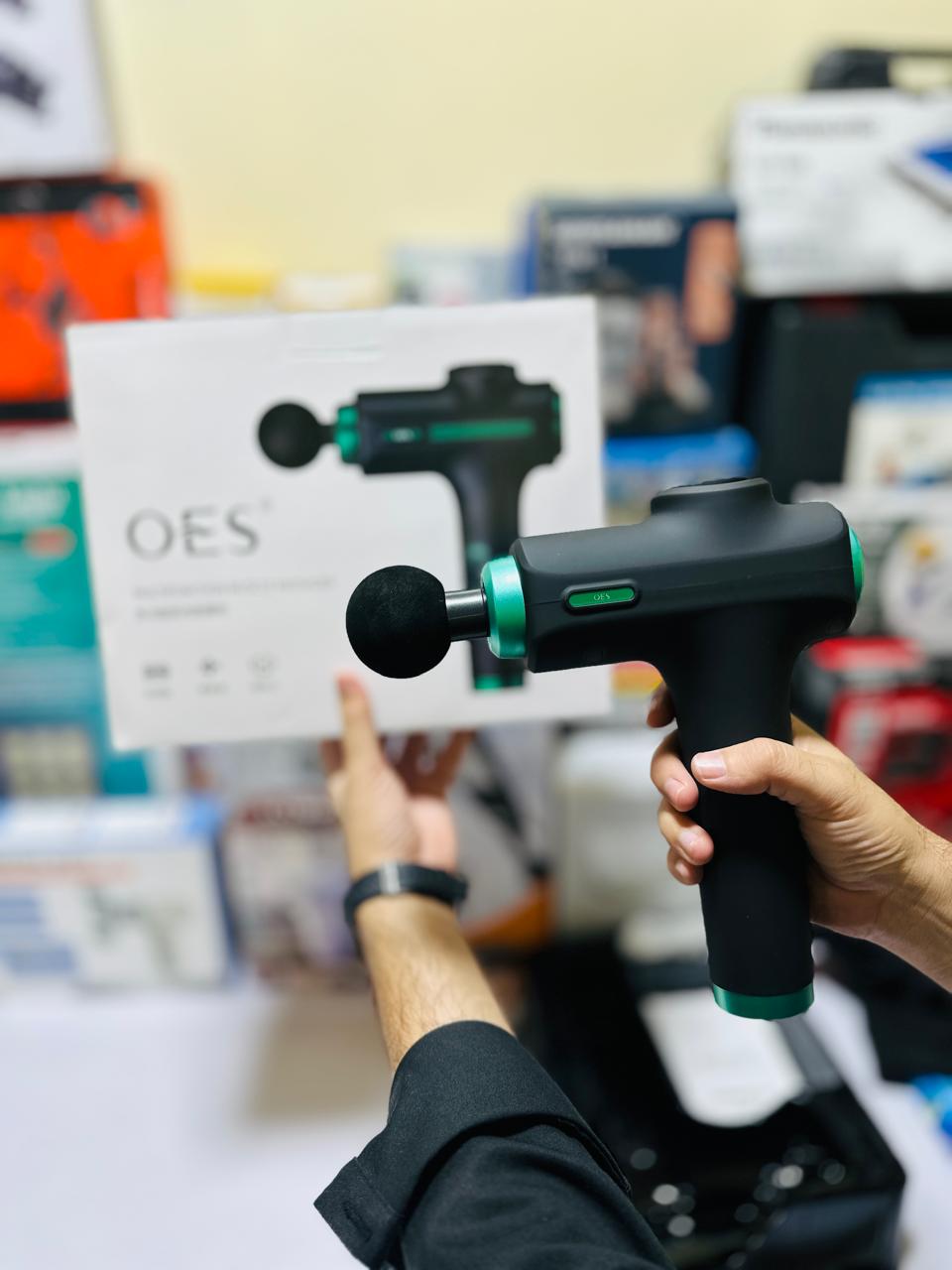 OES Digital Muscle Massager | 99 Speeds | Battery percentage indicator | Lithium Battery