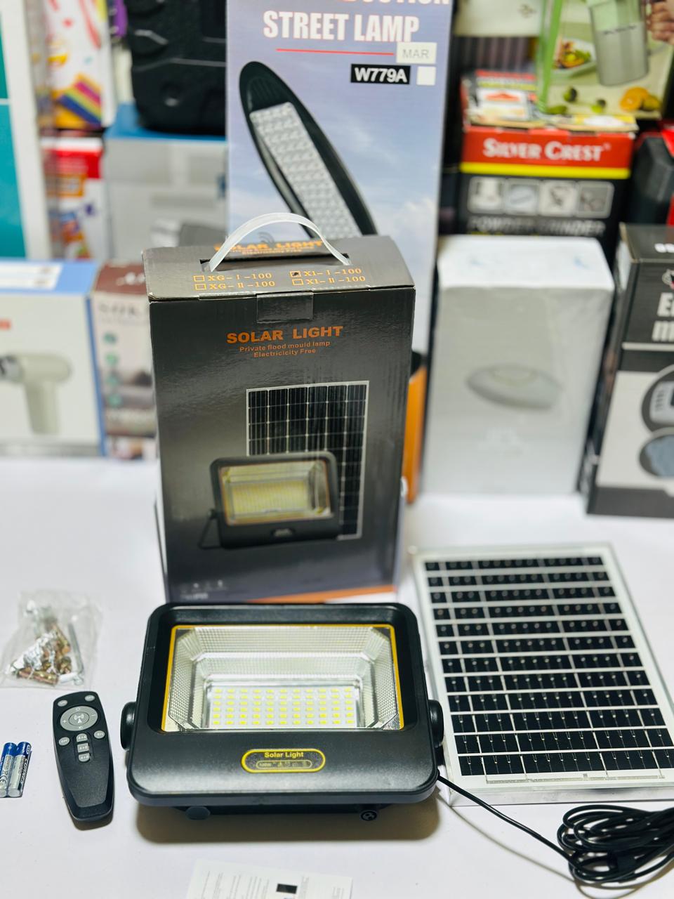 IP65 100 Watt Solar Split Farm Light | Exteral Solar | Remote Control | IP65