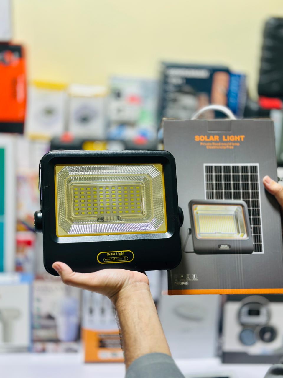 IP65 100 Watt Solar Split Farm Light | Exteral Solar | Remote Control | IP65