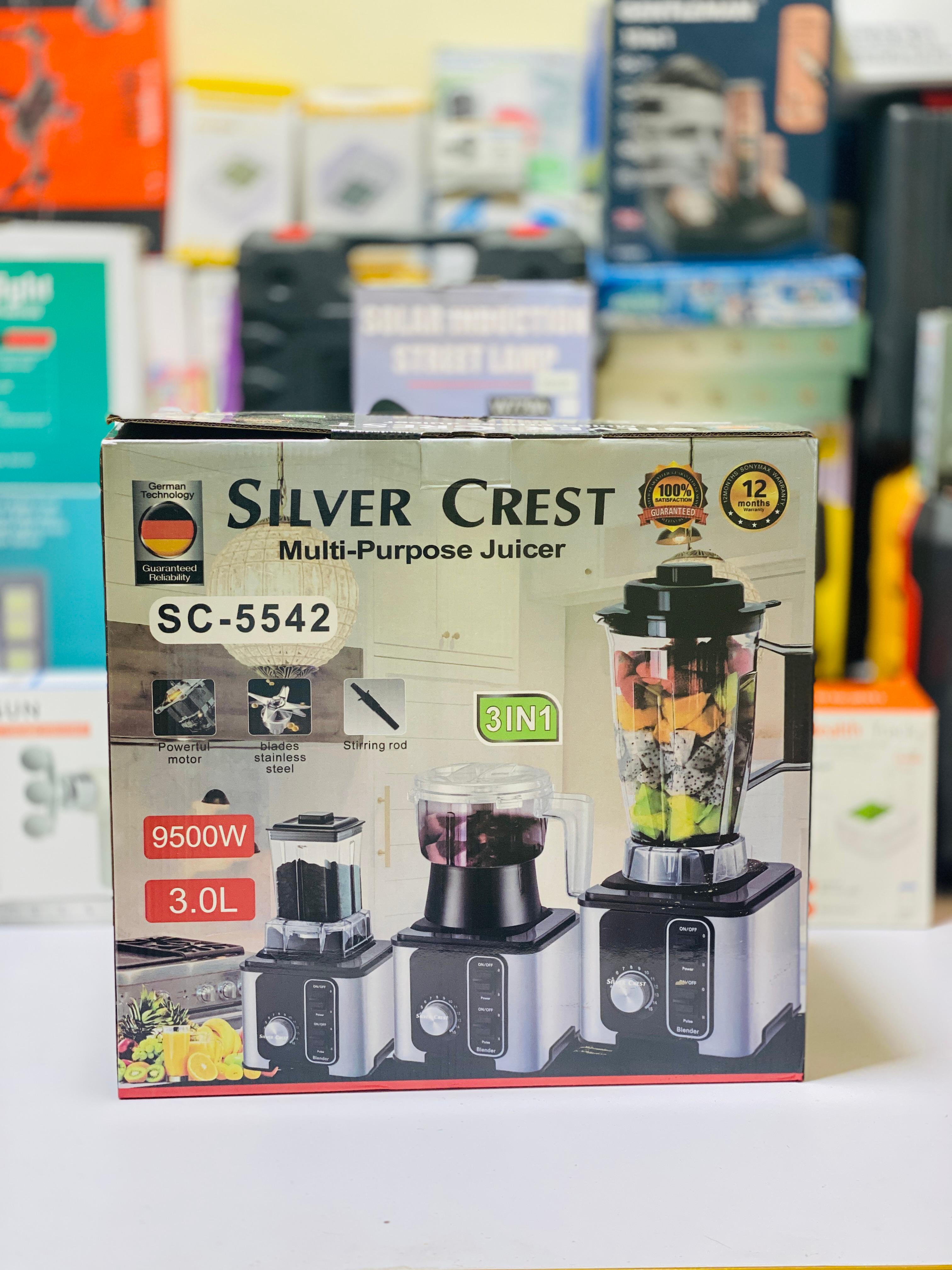 Silver Crest Blender 9500W 4L Blender 3.0L Blender 3 Cups Multi-Purpose Juicer