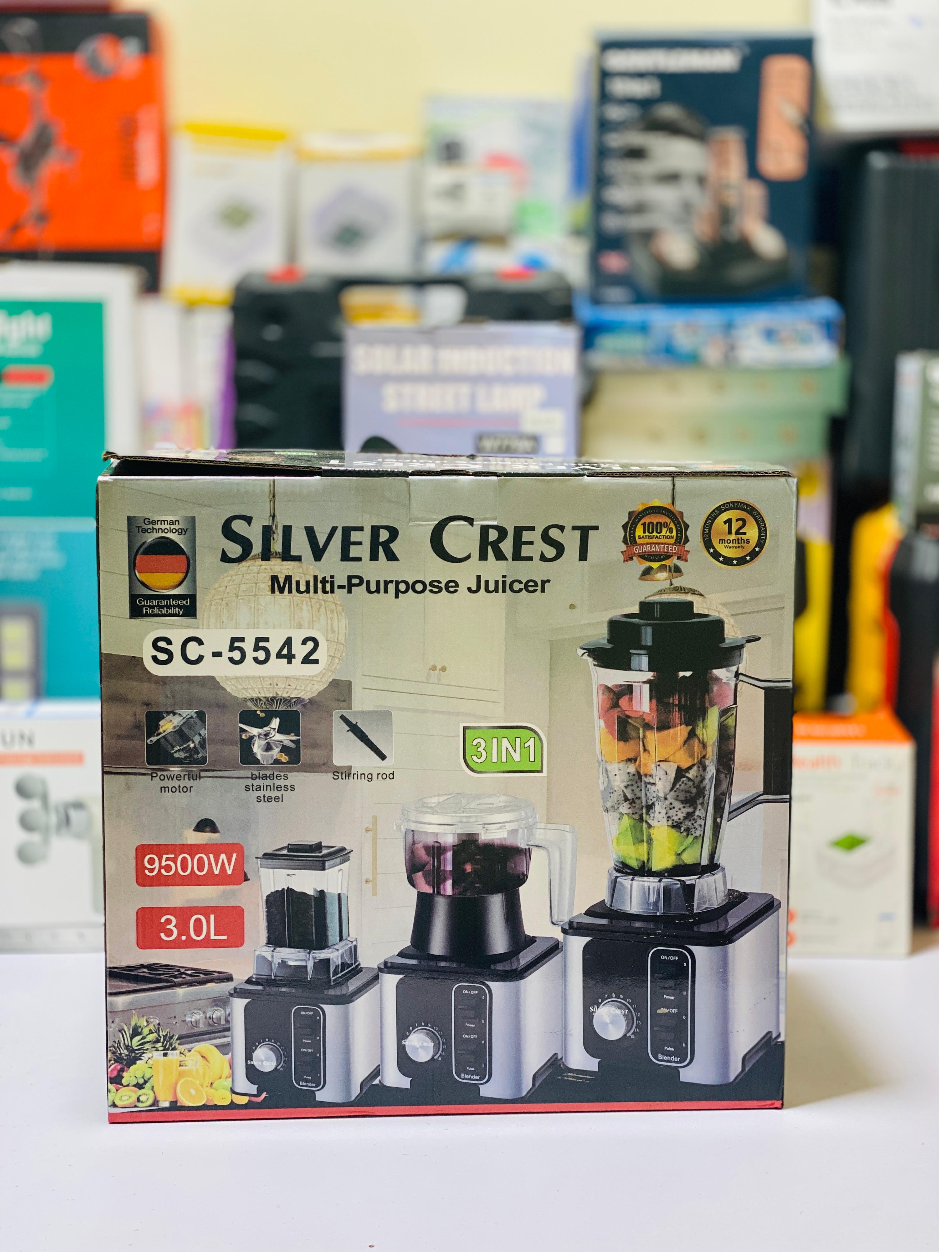 Silver Crest Blender 9500W 4L Blender 3.0L Blender 3 Cups Multi-Purpose Juicer