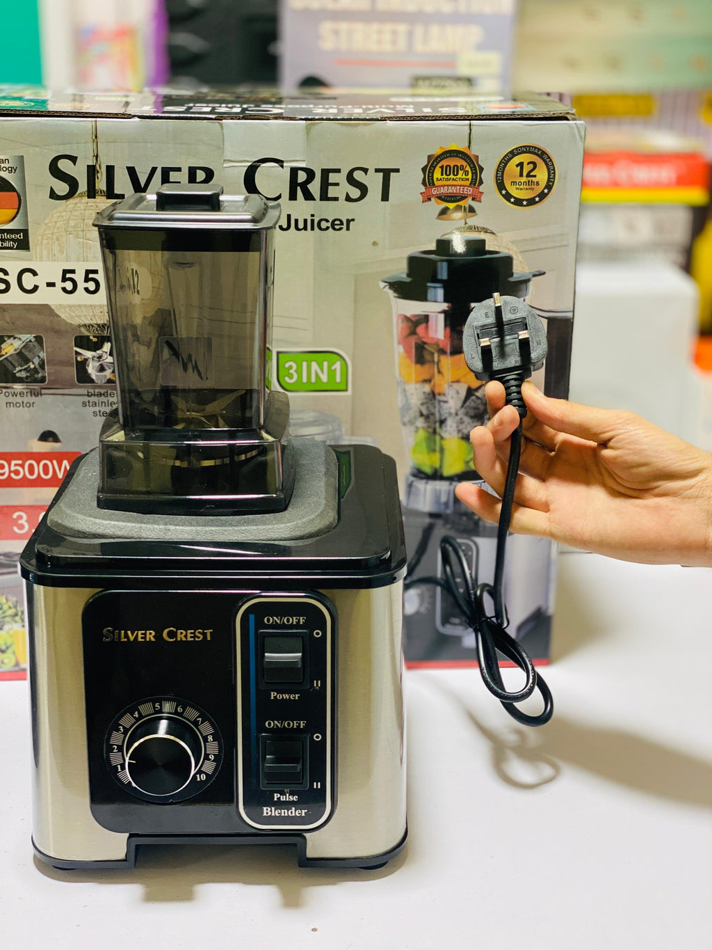 Silver Crest Blender 9500W 4L Blender 3.0L Blender 3 Cups Multi-Purpose Juicer