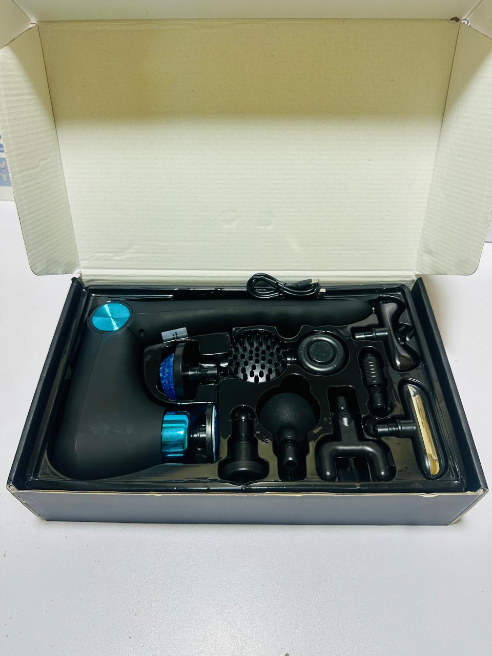 Blueidea USB Rechargeable Folding Fascia Gun – 10-in-1 Massager
