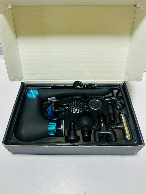 Blueidea USB Rechargeable Folding Fascia Gun – 10-in-1 Massager