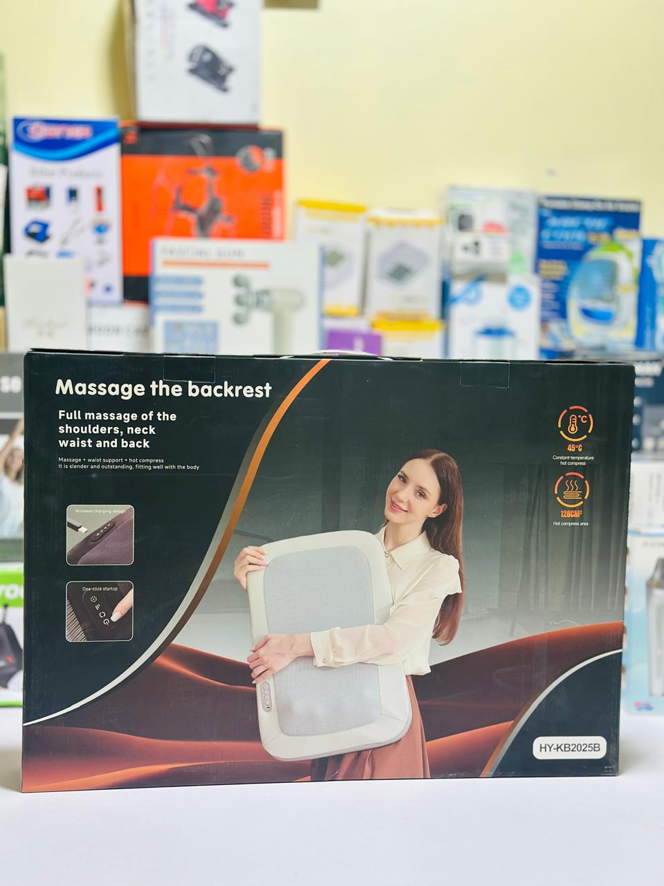 Back Massager With Heat, Massage Chair Pad Seat Cushion For Stress Relief