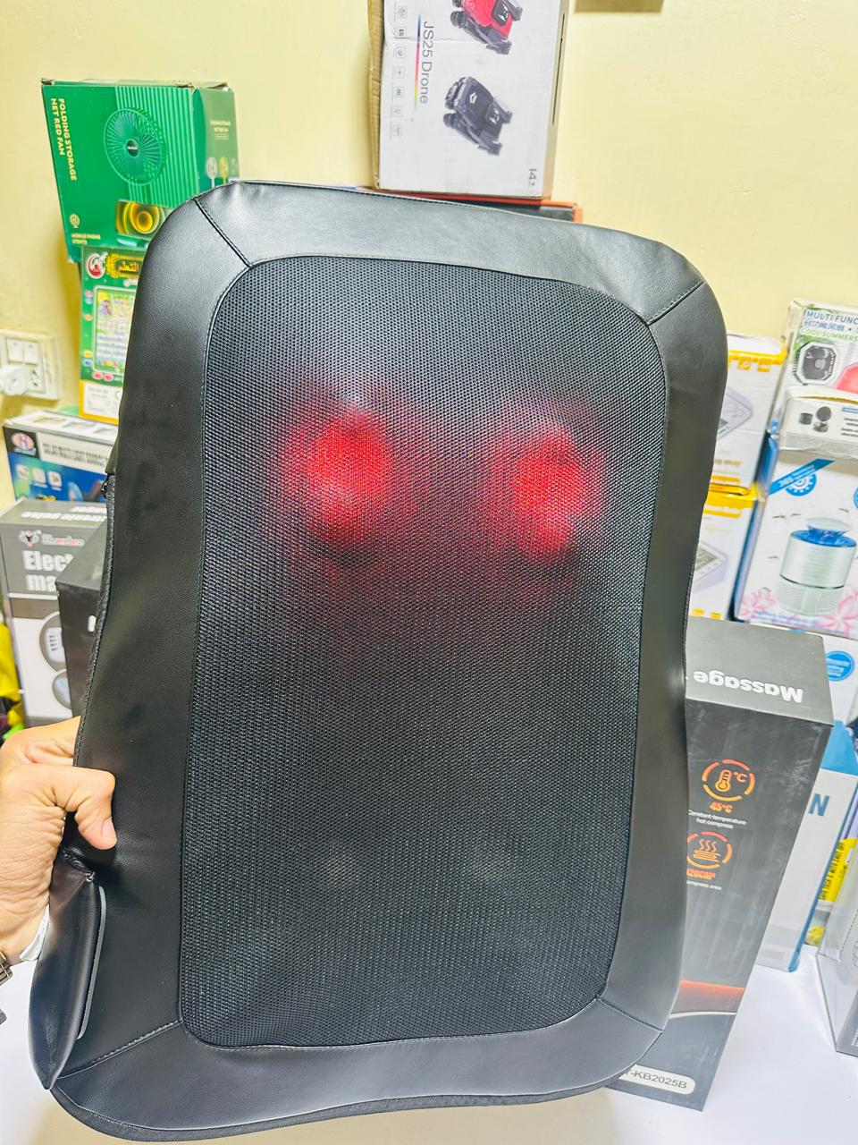 Back Massager With Heat, Massage Chair Pad Seat Cushion For Stress Relief