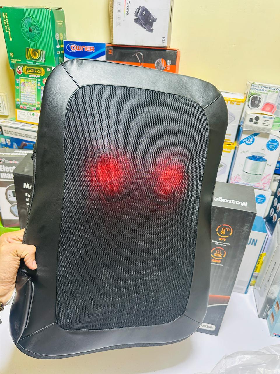 Back Massager With Heat, Massage Chair Pad Seat Cushion For Stress Relief