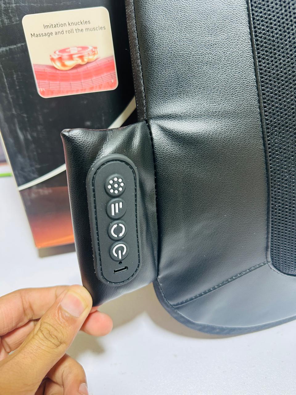 Back Massager With Heat, Massage Chair Pad Seat Cushion For Stress Relief
