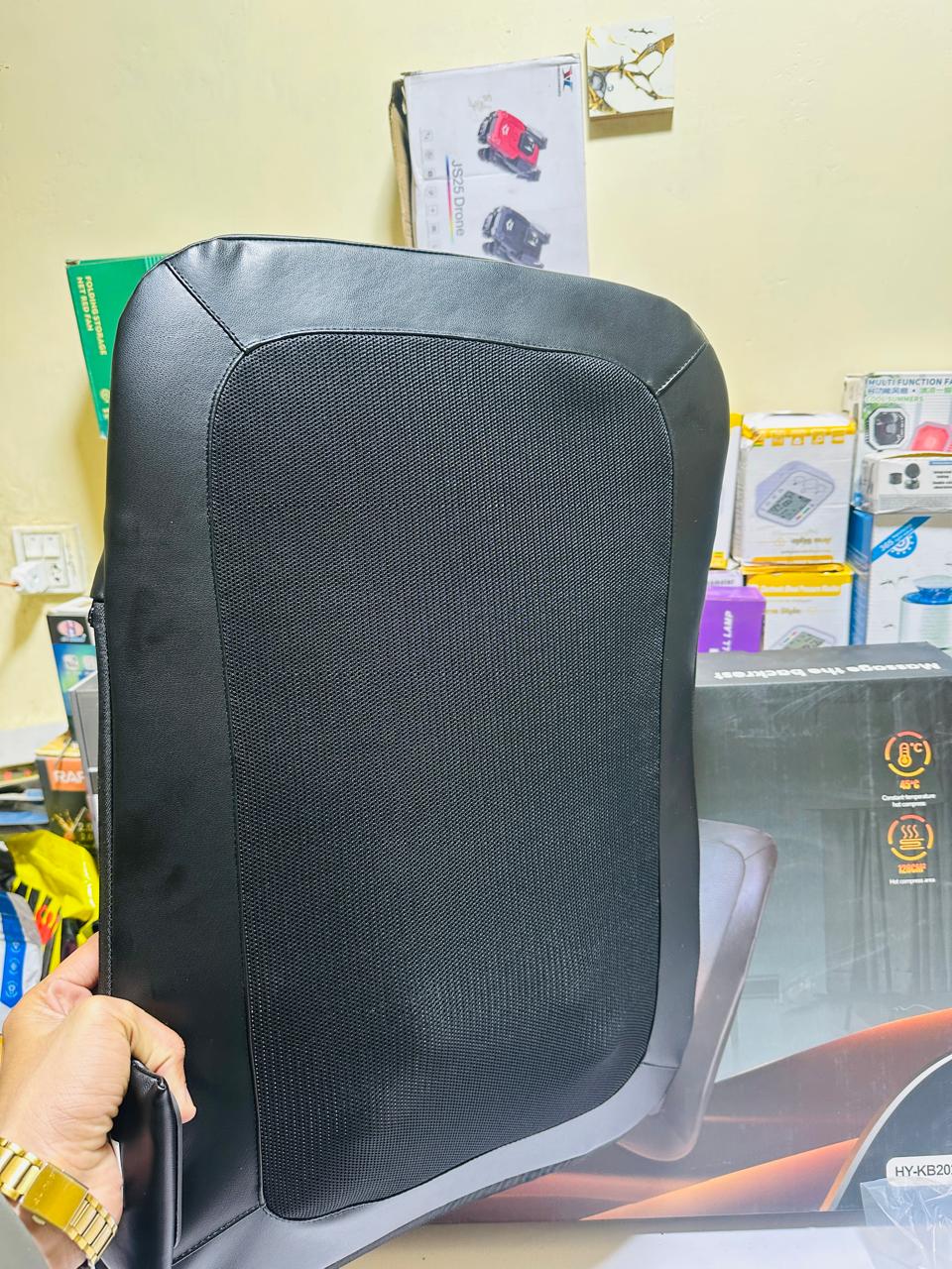 Back Massager With Heat, Massage Chair Pad Seat Cushion For Stress Relief