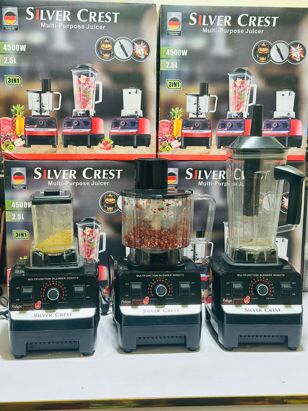 Silver Crest 3 in 1 Juicer | Chopper | Grinder | Fused switch | Made in Germany