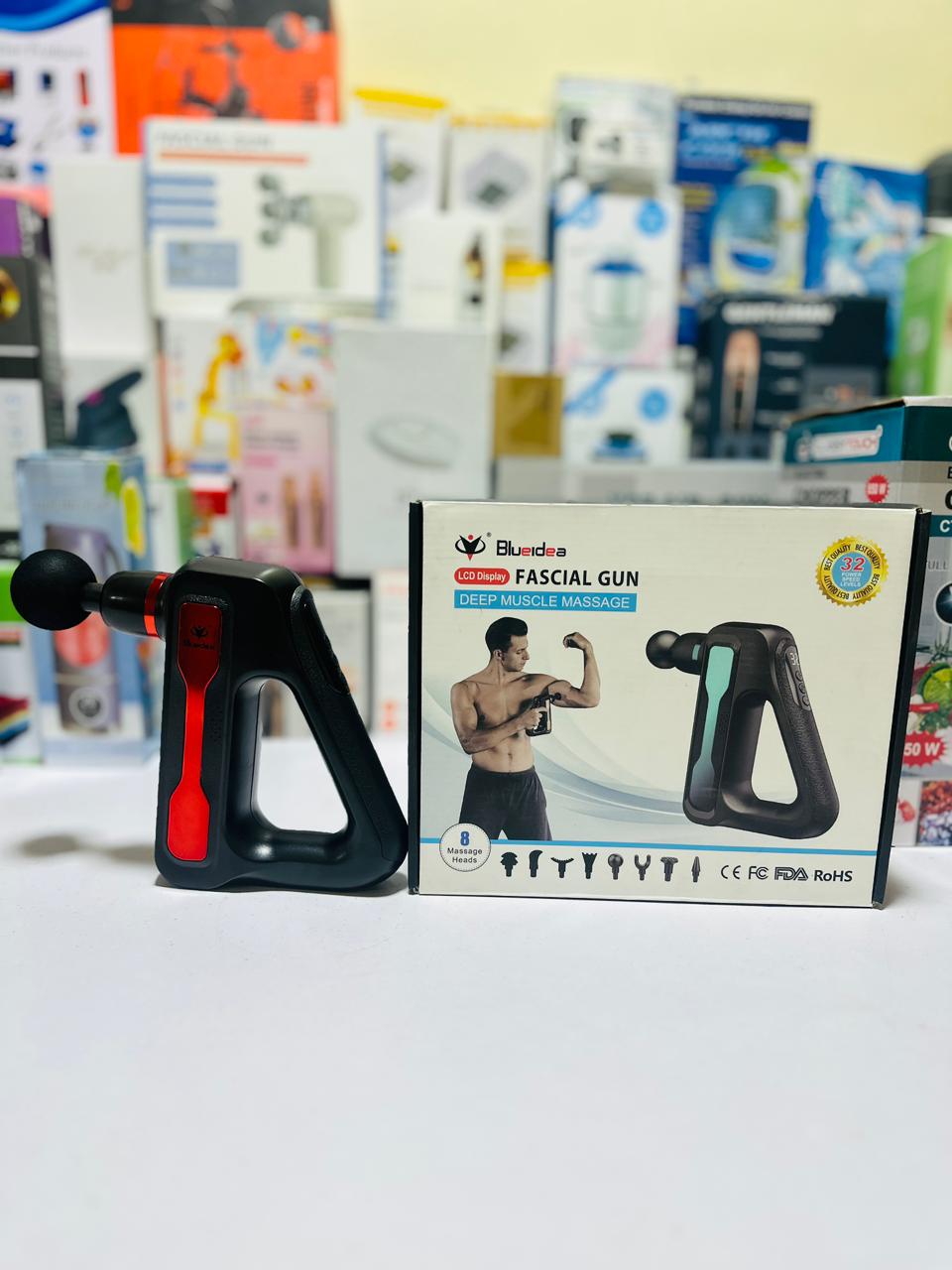 8 in 1 Massager | Digital Display | Rechargeable | BlueIdea