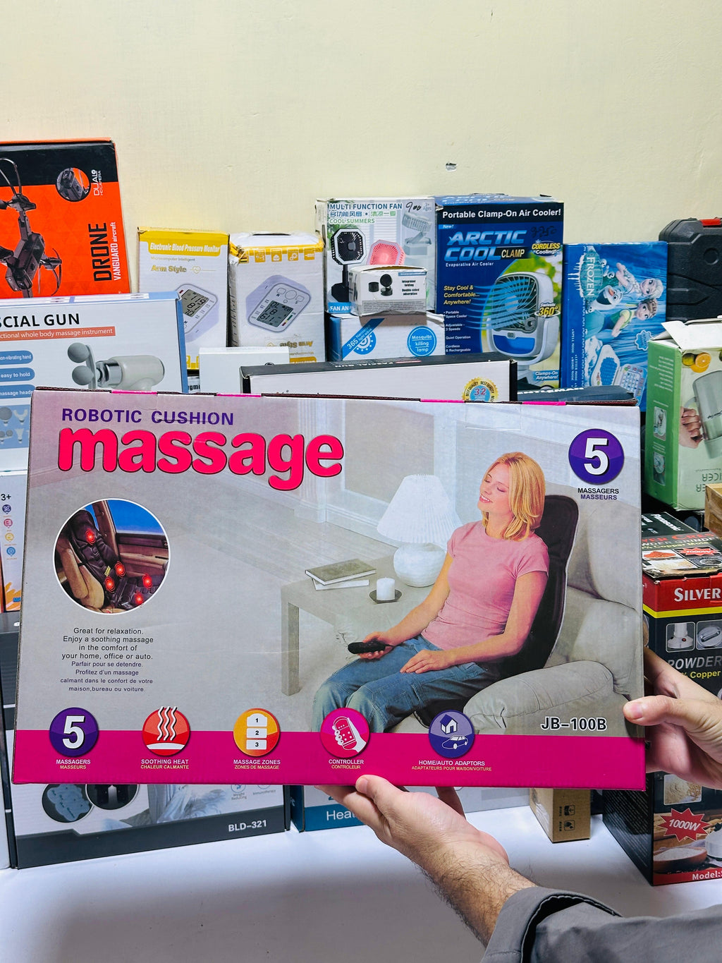 Electric Cushion Massager | Car plugin | multiple Massage Modes | Timer Function