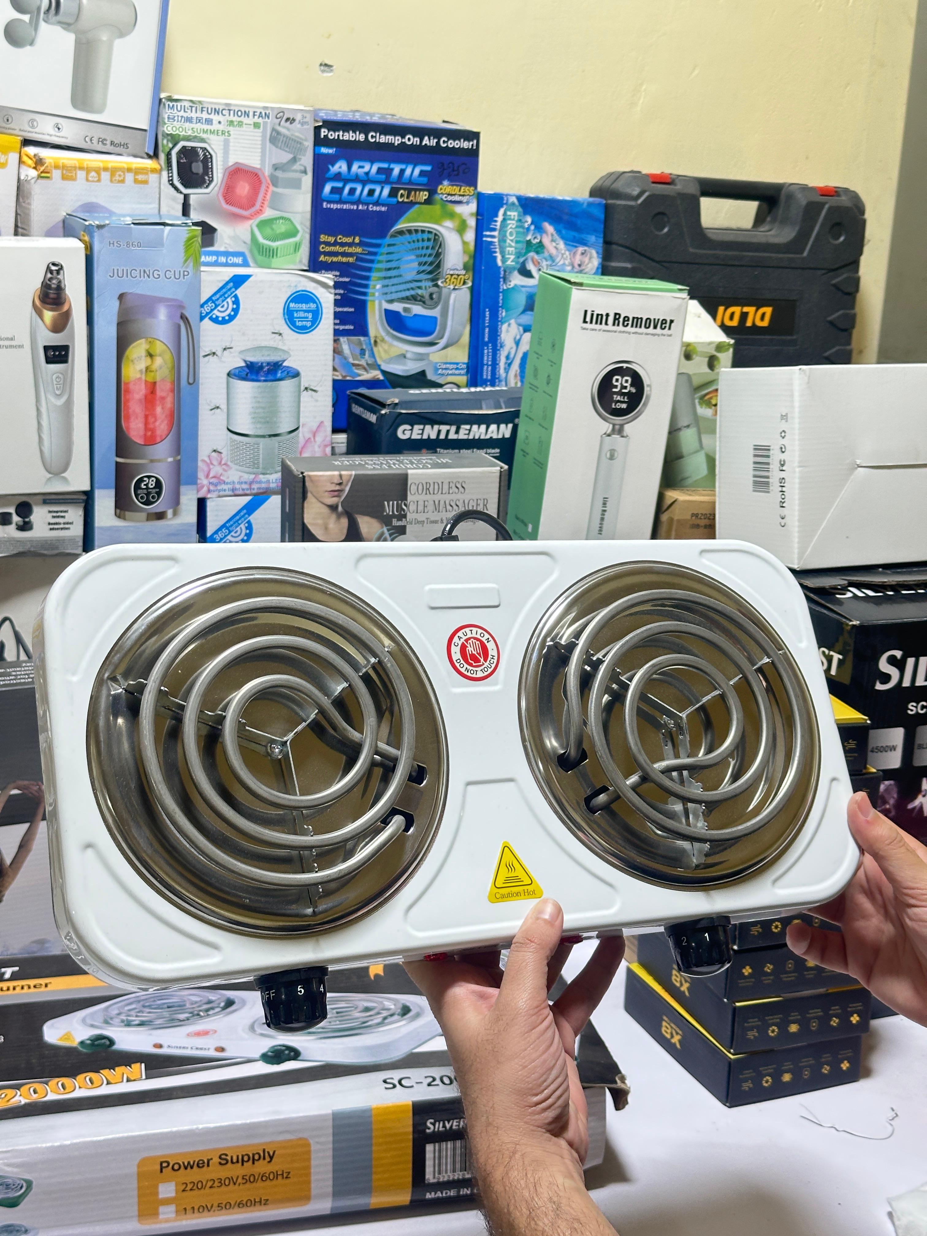 Electric Stove ( double ) & Hot Plate Cooker – Uniform Heating 2000W