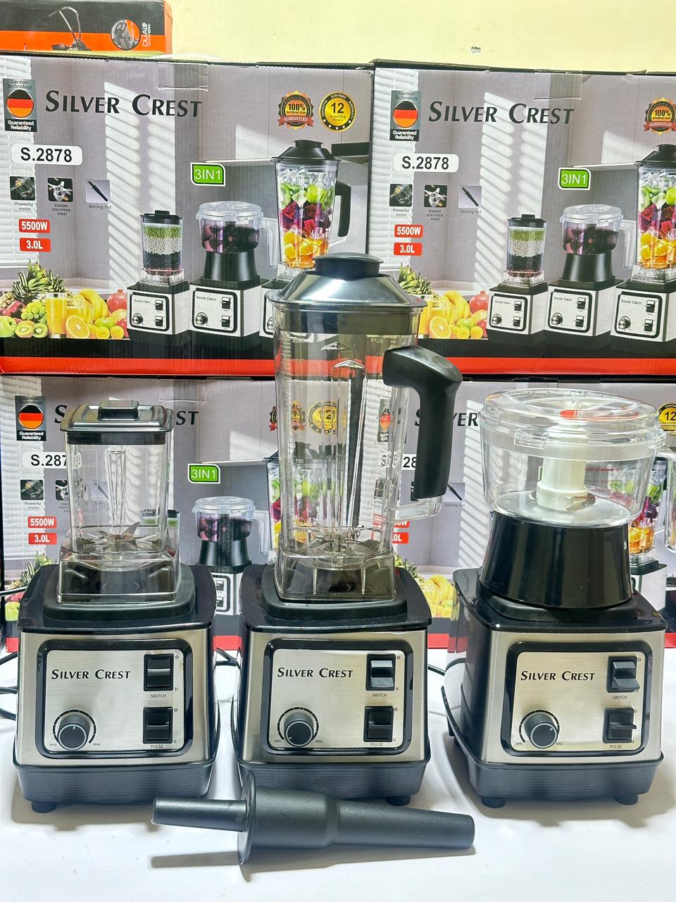 Silver Crest 3 in 1 Blender | Chopper | Grinder | Blender | 3 plug switch | 12 Months Warranty | 3 in 1 Juicer