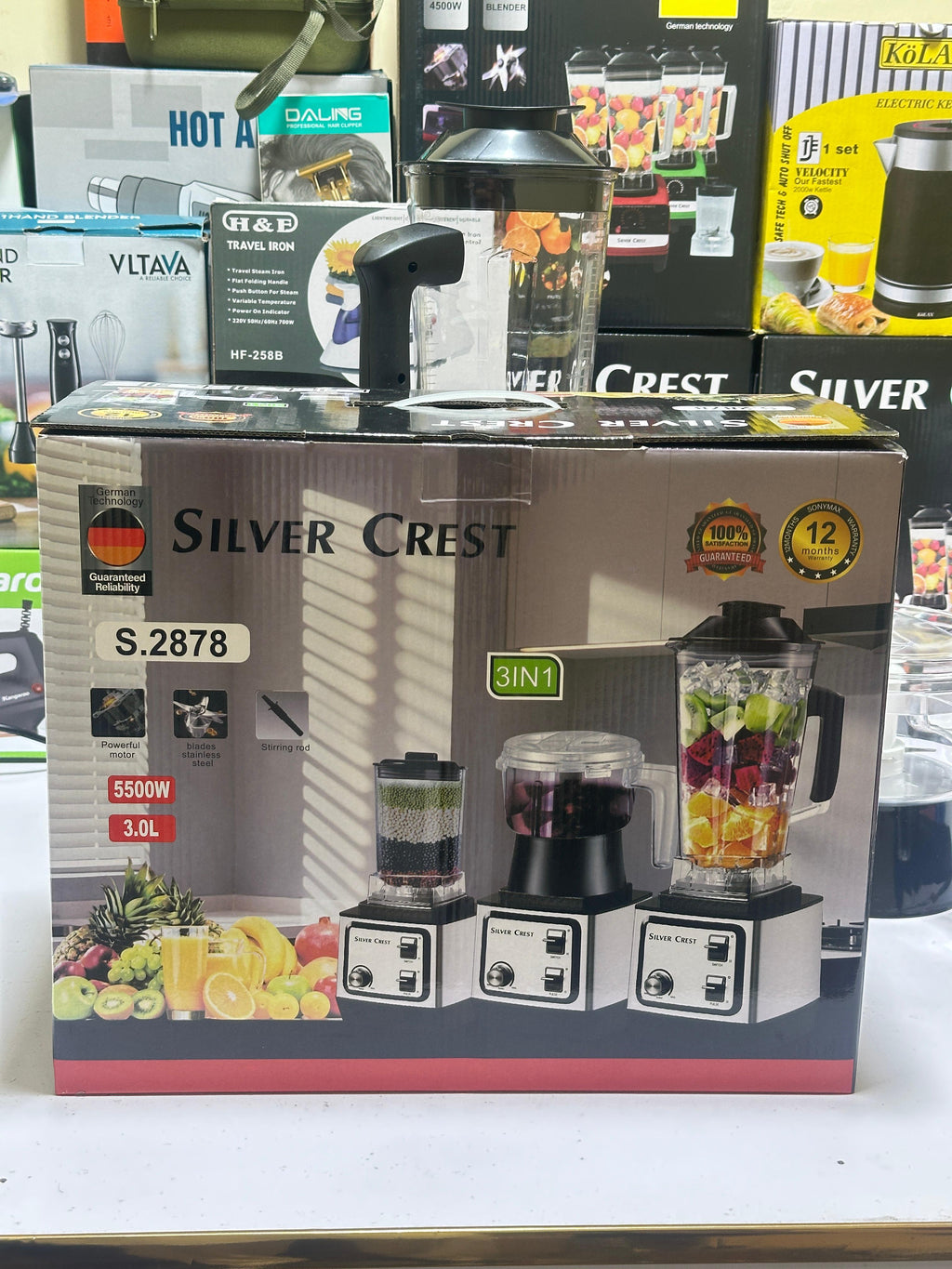 Silver Crest 3 in 1 Blender | Chopper | Grinder | Blender | 3 plug switch | 12 Months Warranty | 3 in 1 Juicer