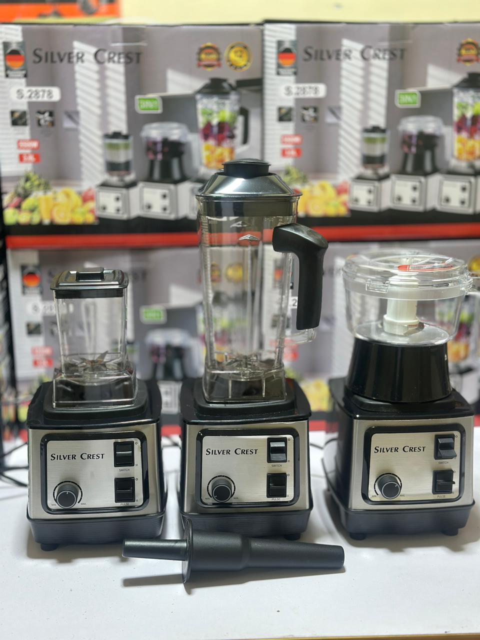 Silver Crest 3 in 1 Blender | Chopper | Grinder | Blender | 3 plug switch | 12 Months Warranty | 3 in 1 Juicer