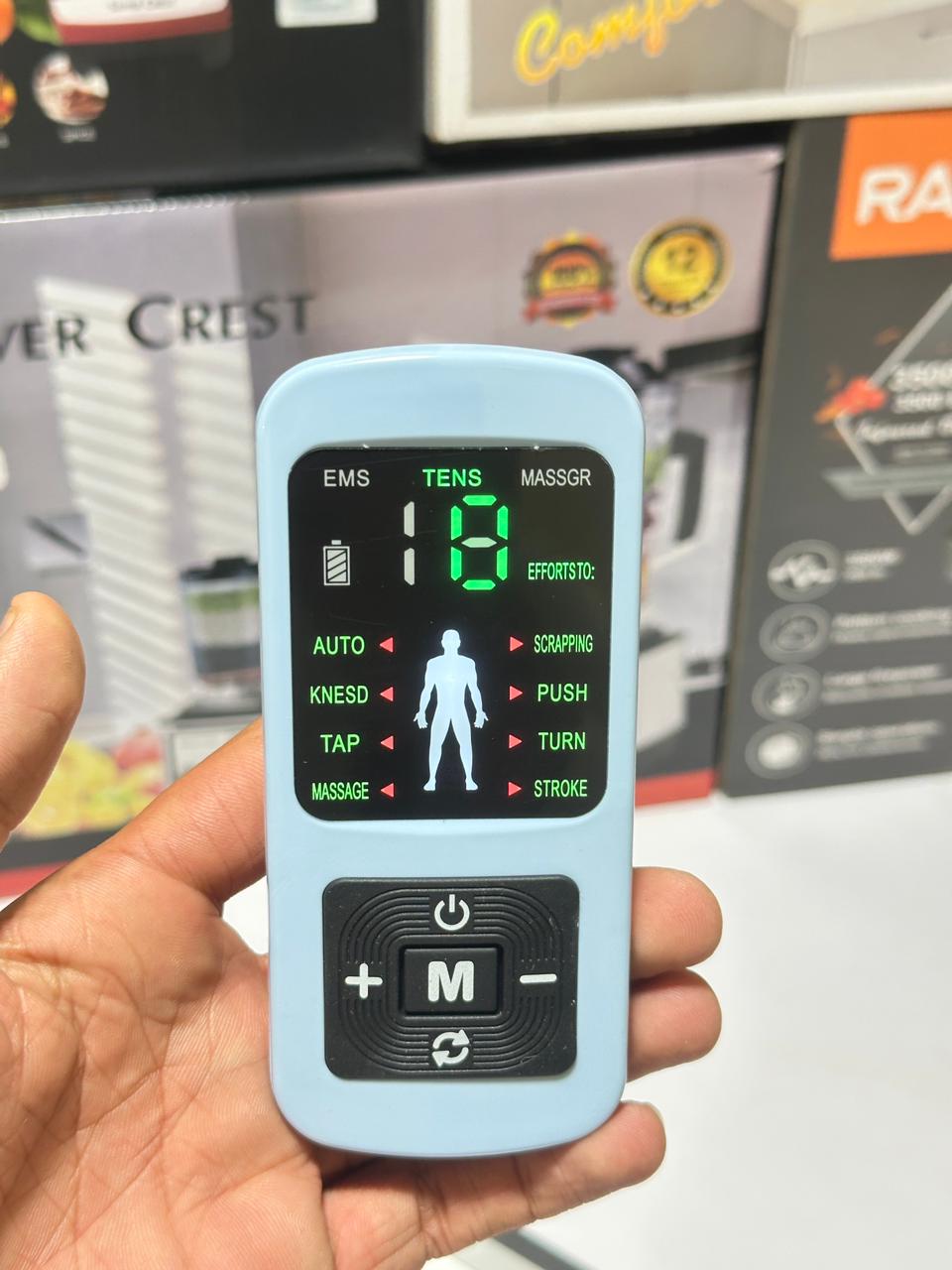 TENS+EMS+MASSAGE | Digital Physiotherapy Machine | For Full Body Massage  | Blood Circulation Portable Electric Neck back waist Handheld