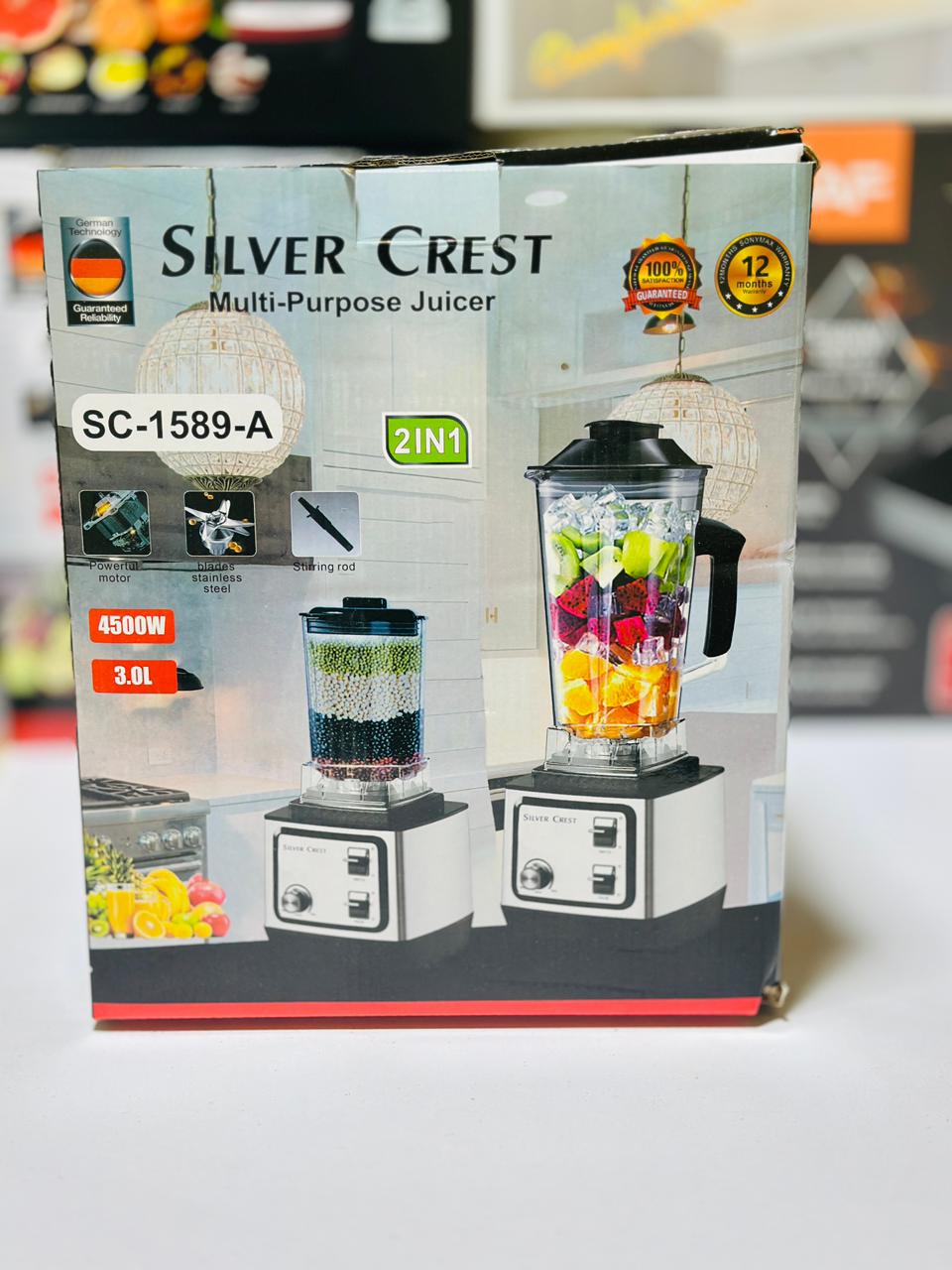 Original Silver Crest 2 in 1 Juicer blender | Heavy Duty | Commercial Use | 1 year warranty
