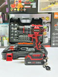 MAKUDA  Lithium Cordless Drill & Screwdriver 21V - Double Battery - Two Speed Brush less Motor