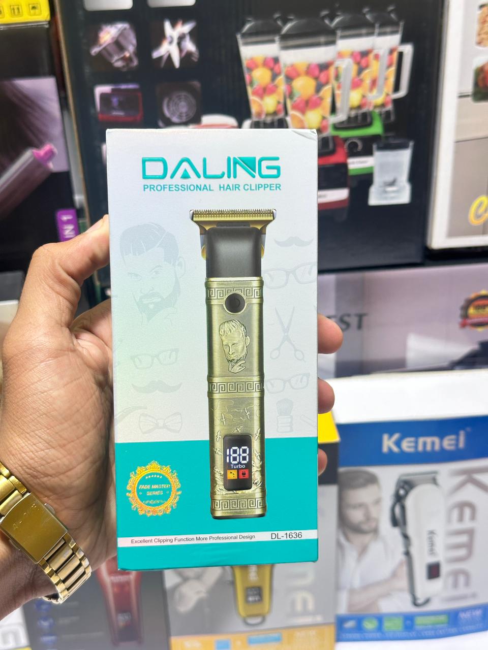 DALING DL-1637 hair cutting machine rechargeable barber clippers professional electric cordless hair trimmer for men