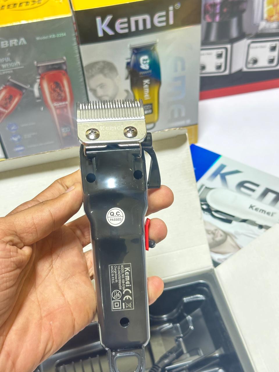 Kemei KM-809A Professional Electric Hair Clipper Rechargeable Men's Trimmer LCD Haircut Machine Barber  Shaver