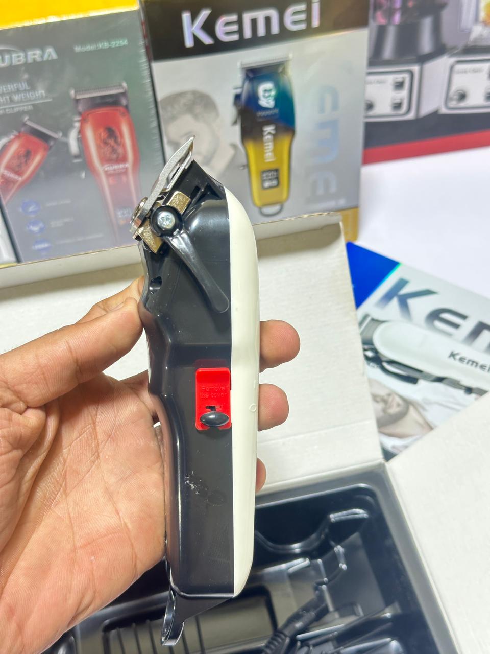 Kemei KM-809A Professional Electric Hair Clipper Rechargeable Men's Trimmer LCD Haircut Machine Barber  Shaver