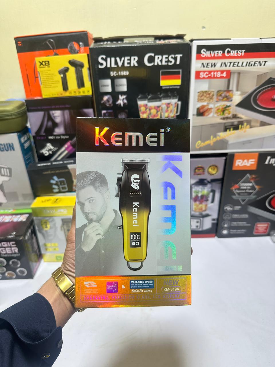 KEMEI km-8501 Cordless Hair Clipper Set Professional Barber Carving Cutting Machine Hair Trimmer Clipper