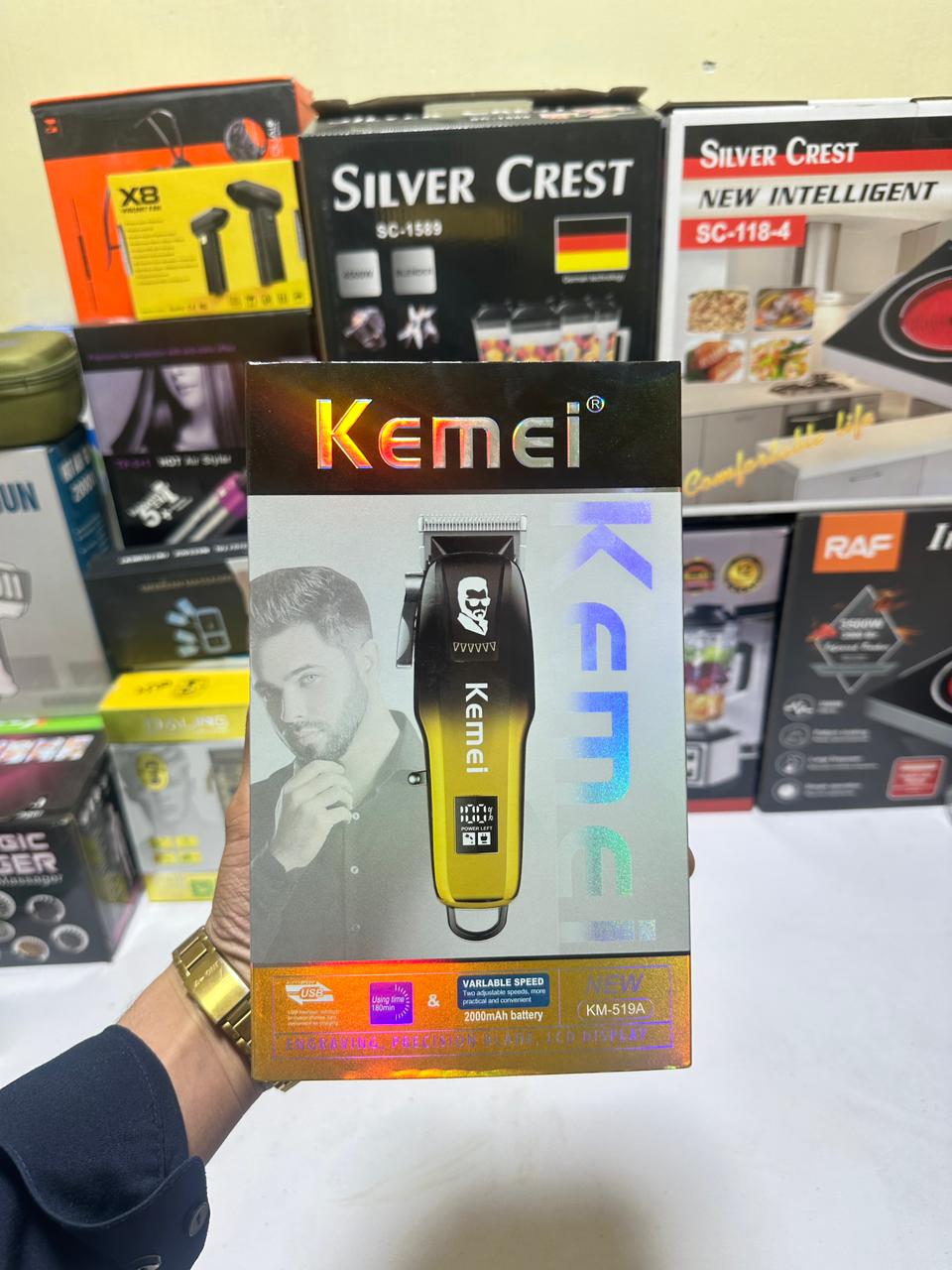 KEMEI km-8501 Cordless Hair Clipper Set Professional Barber Carving Cutting Machine Hair Trimmer Clipper