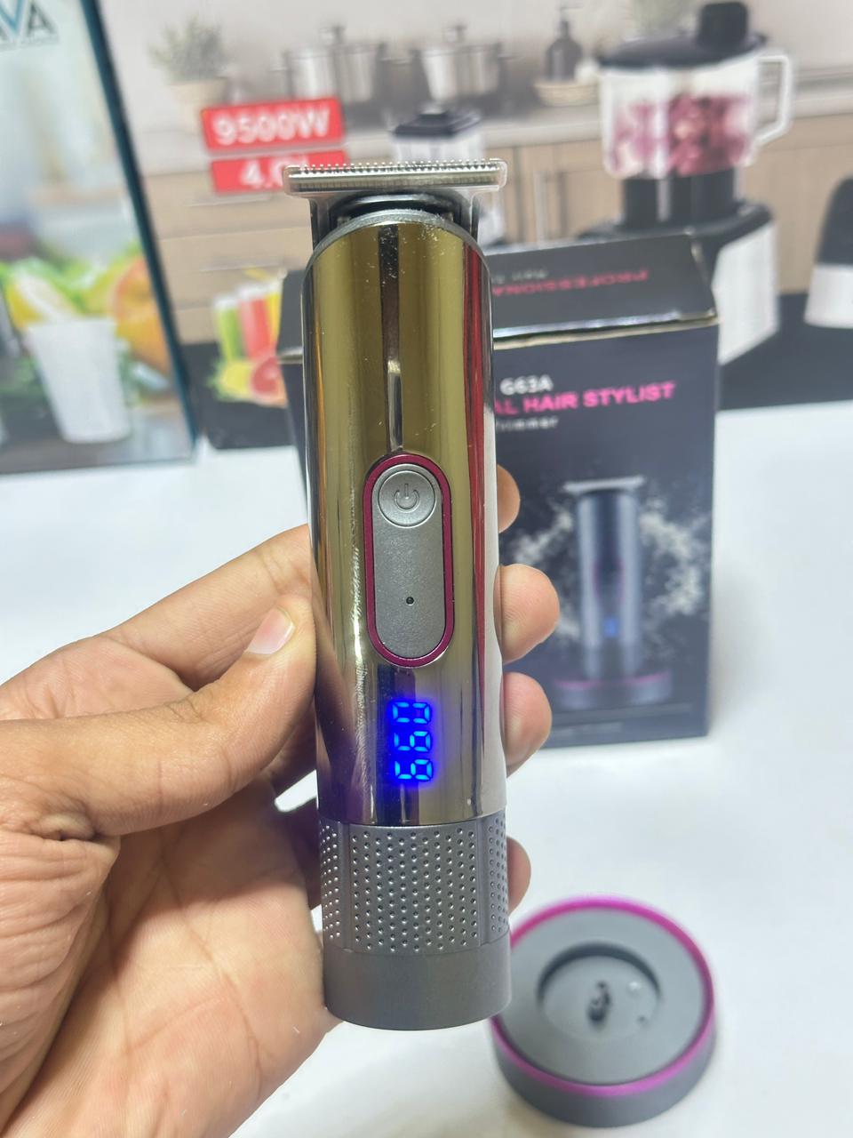 G63 Trimmer | UK Lott | Imported Hair Clipper | 3 Guided Combs | Charger Dock
