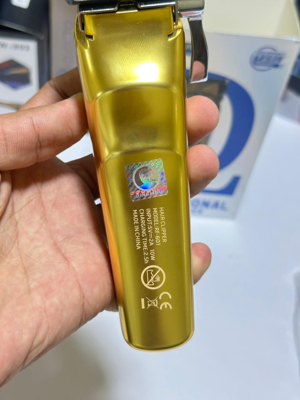 DINGLING RF-601 2000mAh High Quality Li-battery Professional Hair Clipper Stainless Steal Blades Led Digital Display Hair Trimmer