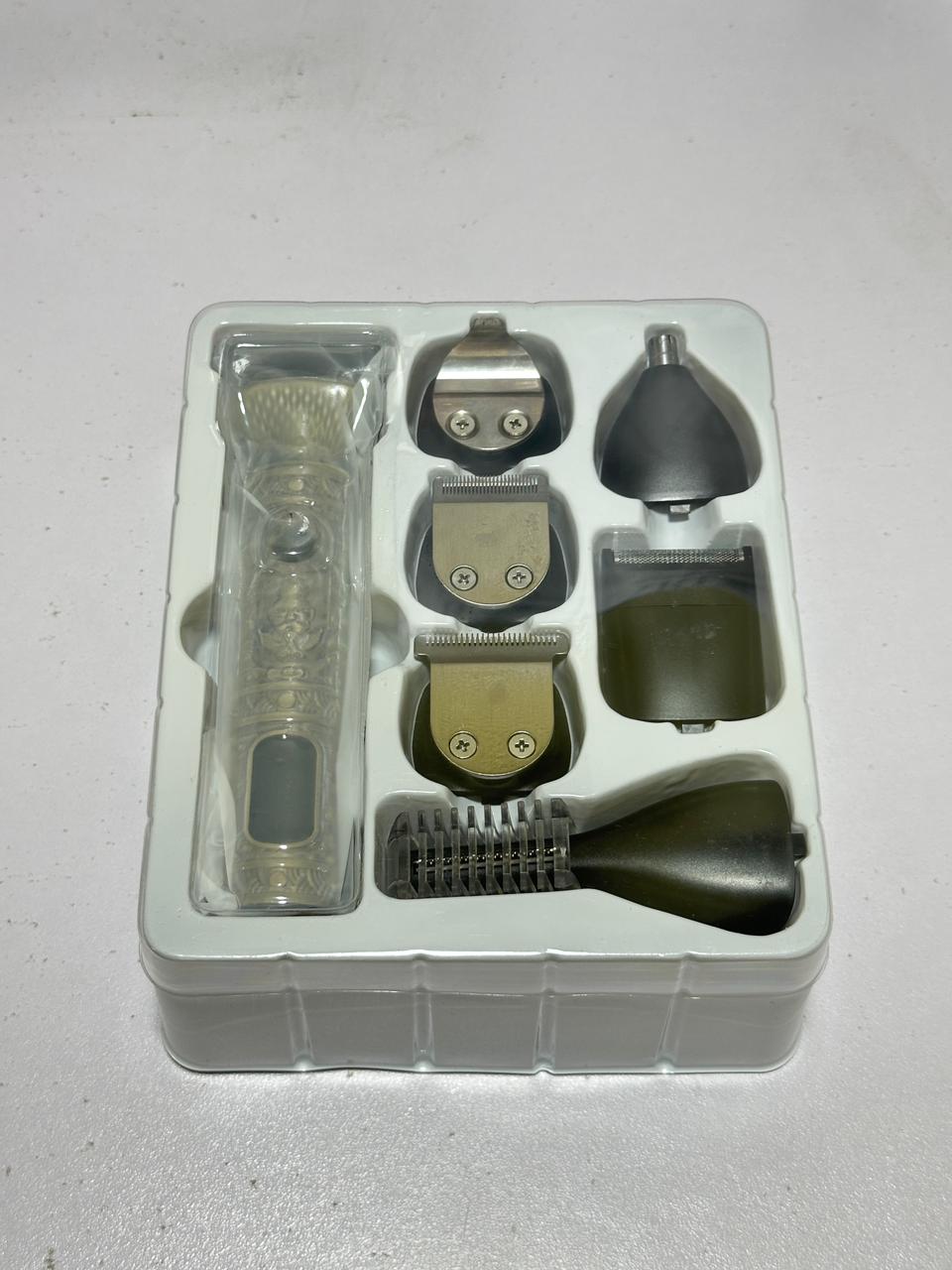 Trymer 7‑in‑1 Professional Grooming Kit – Stainless Steel, LED Display, 90 min Runtime, Travel Lock