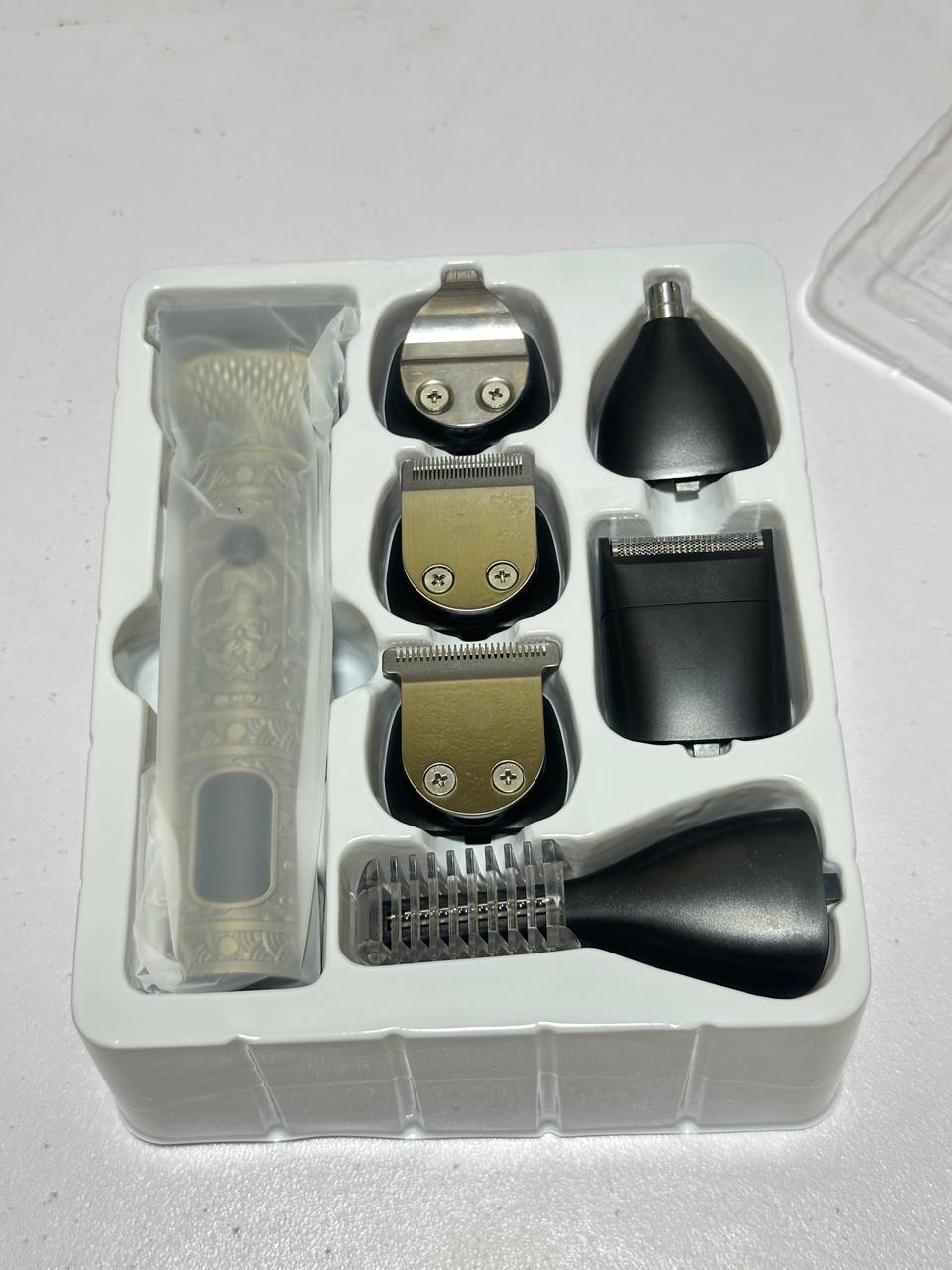 Trymer 7‑in‑1 Professional Grooming Kit – Stainless Steel, LED Display, 90 min Runtime, Travel Lock