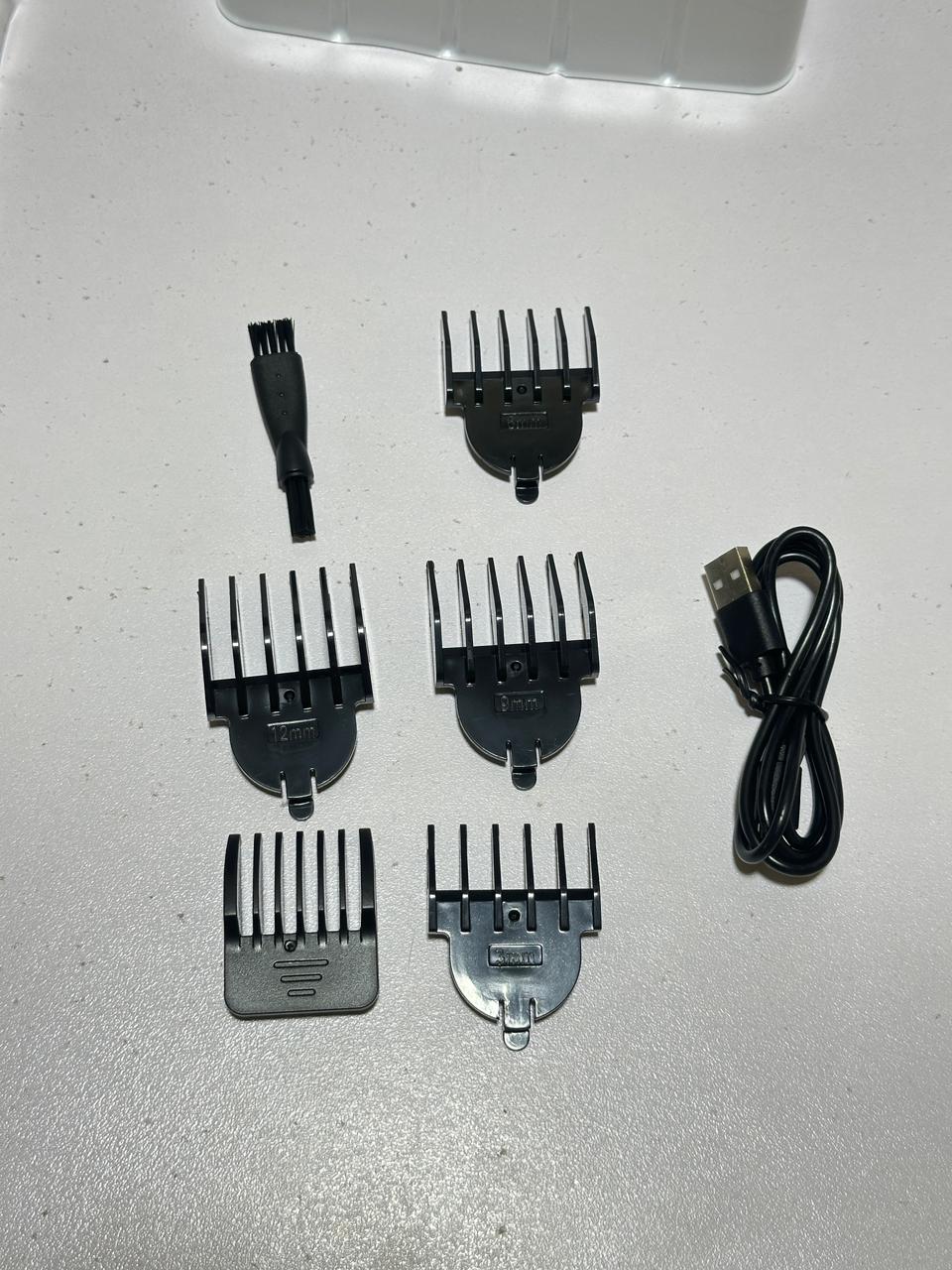 Trymer 7‑in‑1 Professional Grooming Kit – Stainless Steel, LED Display, 90 min Runtime, Travel Lock