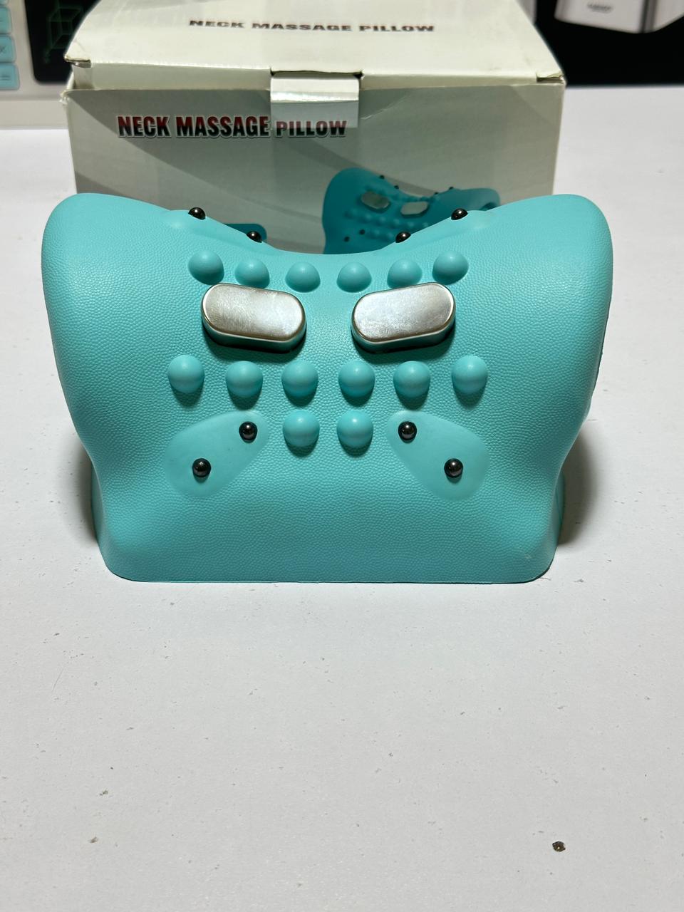 Neck Massager Pillow with Heat and Vibration, Relaxation Pillow, Wireless Neck Massager with 3 Modes, 6 Adjustable Frequencies