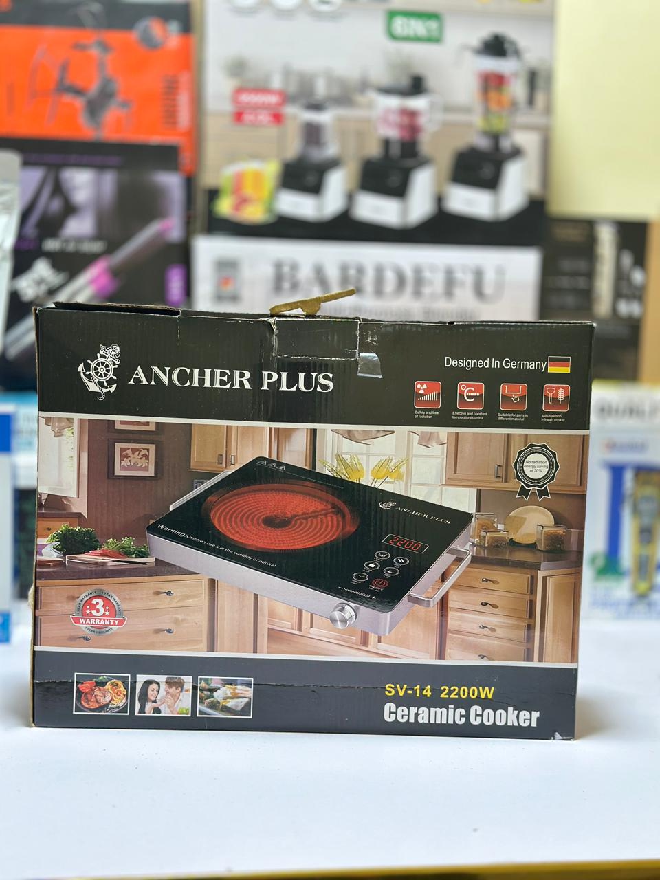 Germany Imported Ancher Plus 2200 Watts | Hotplate | infrared Cooker | Ceramic hotplate