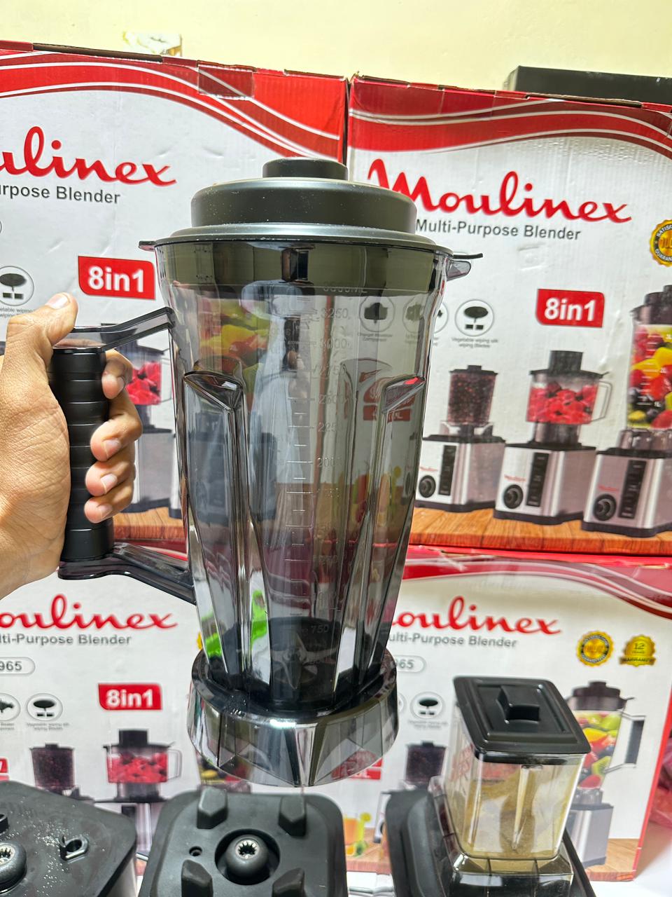MOULINEX 8 in 1 Juicer Blender | Citrus Juicer | Chopper | Grinder | French Lott | 12 years international Warranty