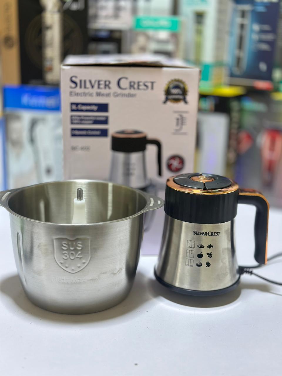 Silver Crest 3 Litre chopper | 5 Buttons | 1000 Watts | 10 Second Qeema