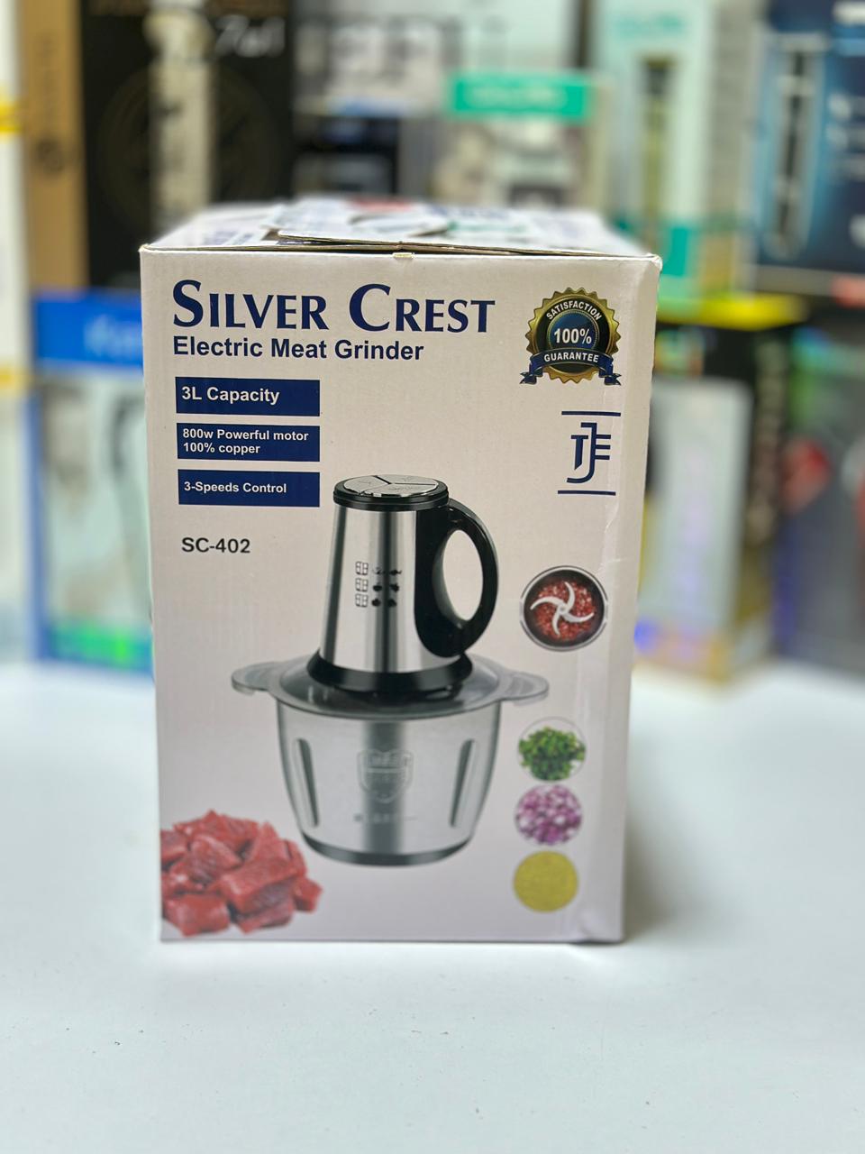 Silver Crest 3 Litre chopper | 5 Buttons | 1000 Watts | 10 Second Qeema