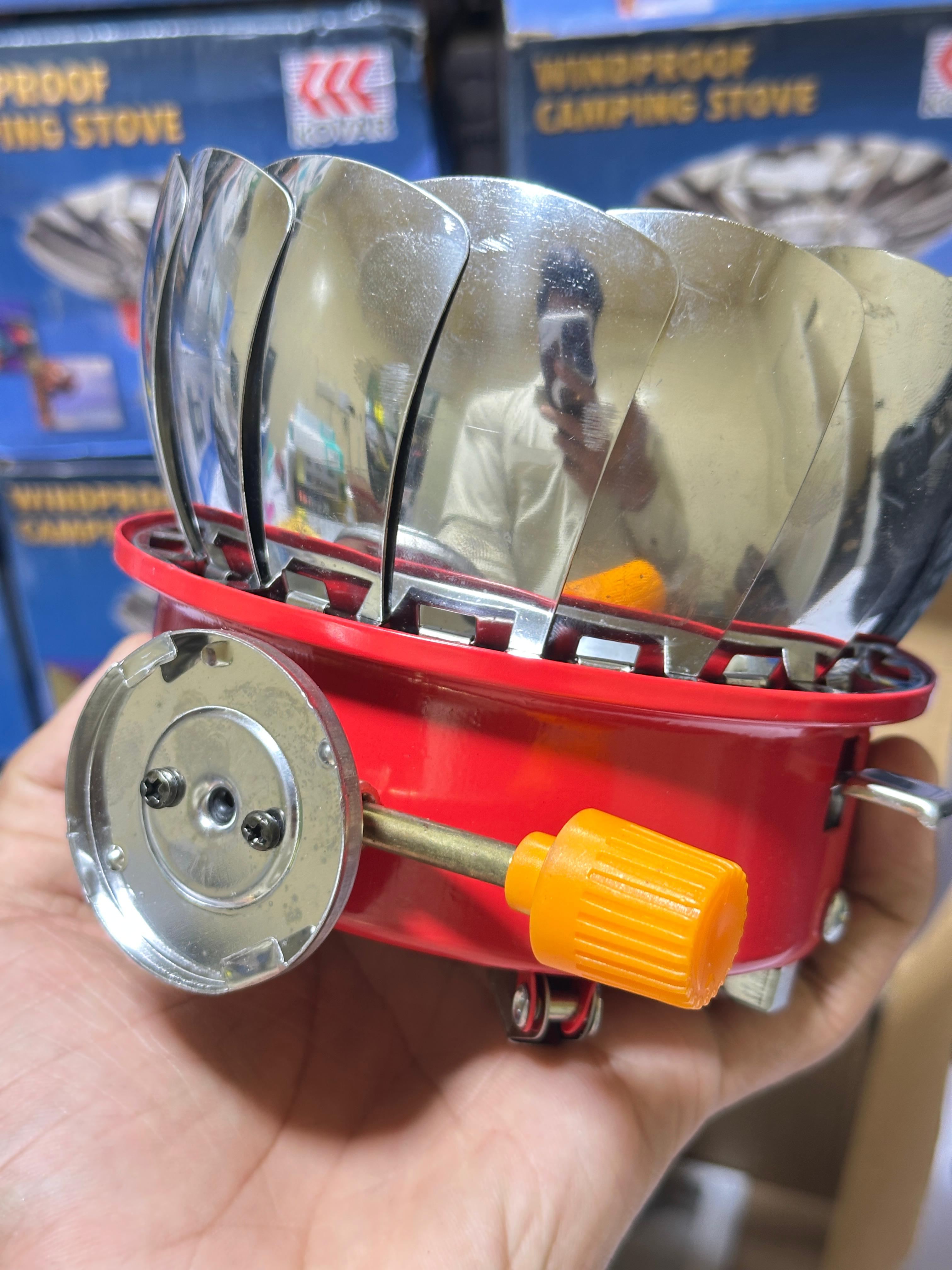 Mini Camping Stove | Butane operated | LPG connection | Windproof | Camping Gadget
