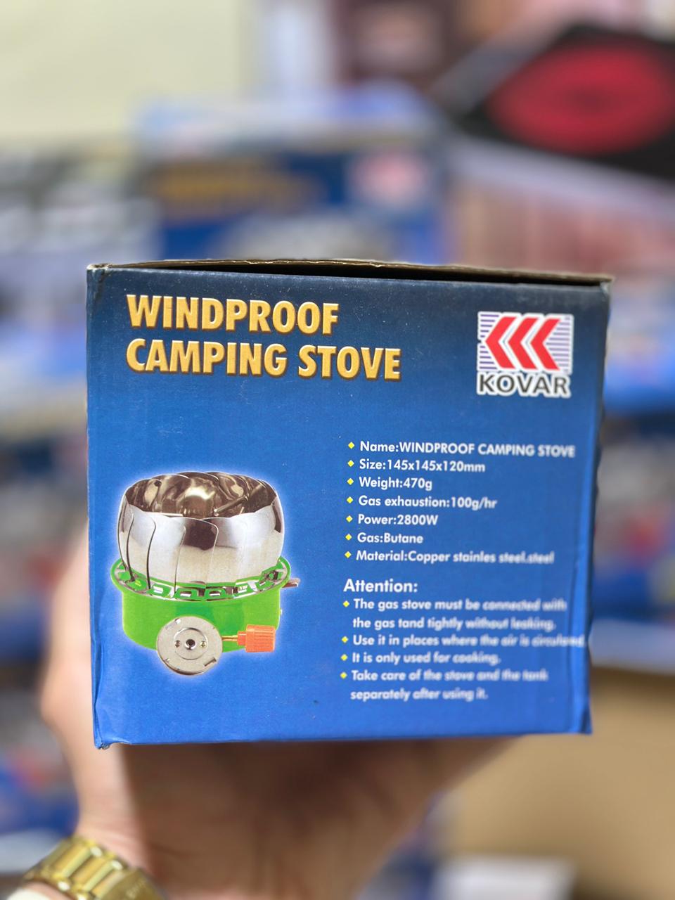 Mini Camping Stove | Butane operated | LPG connection | Windproof | Camping Gadget