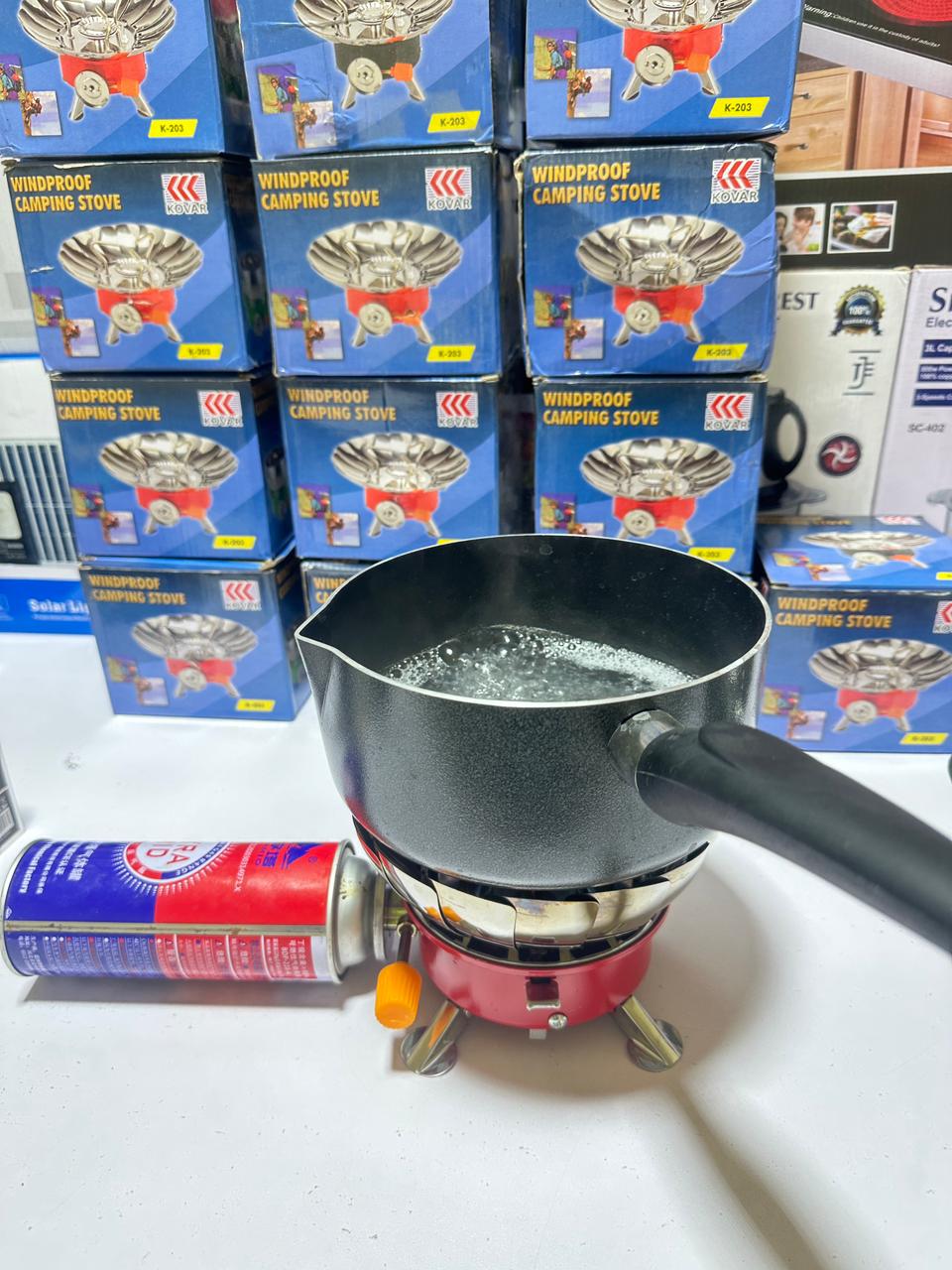Mini Camping Stove | Butane operated | LPG connection | Windproof | Camping Gadget