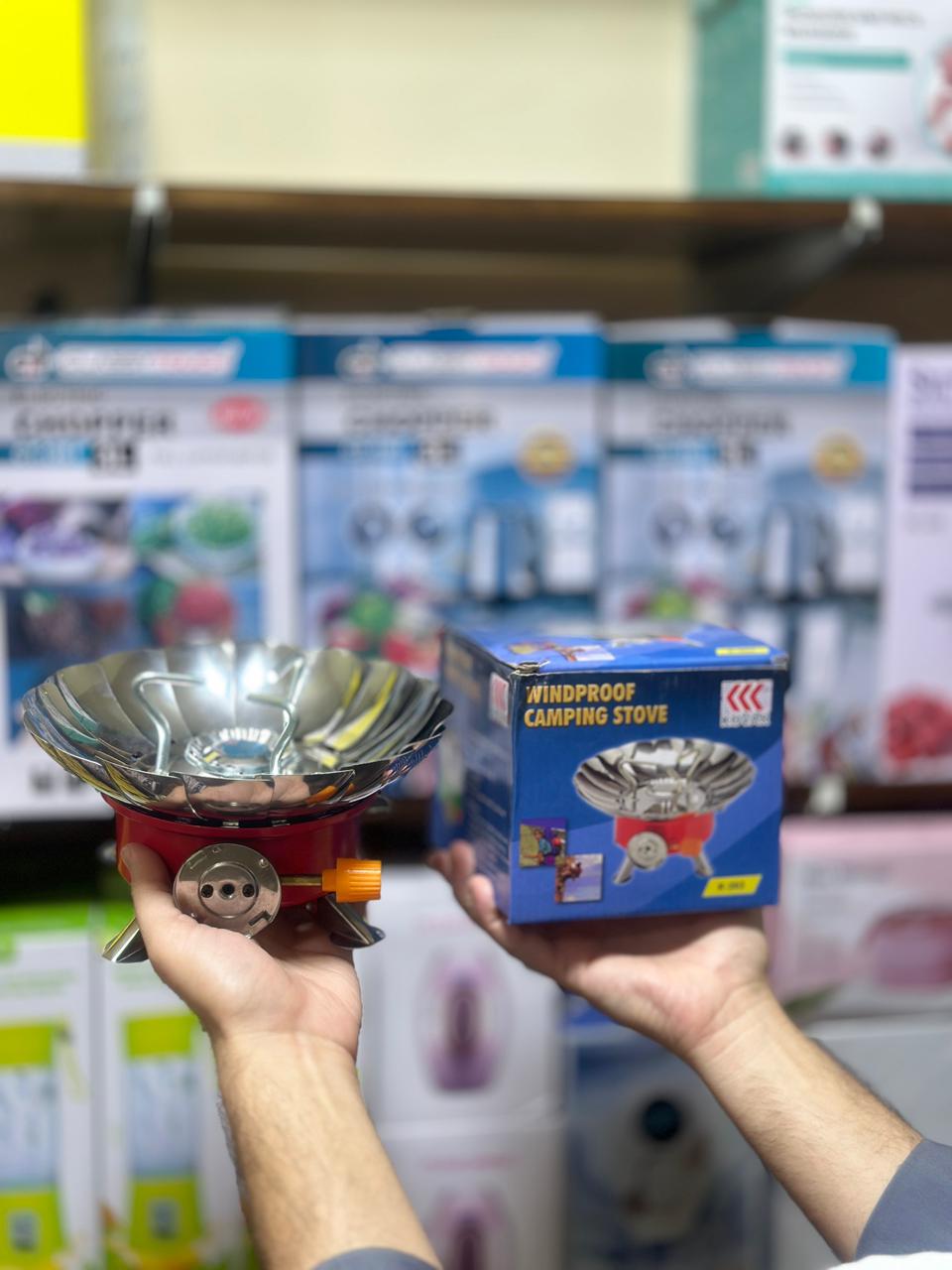 Mini Camping Stove | Butane operated | LPG connection | Windproof | Camping Gadget
