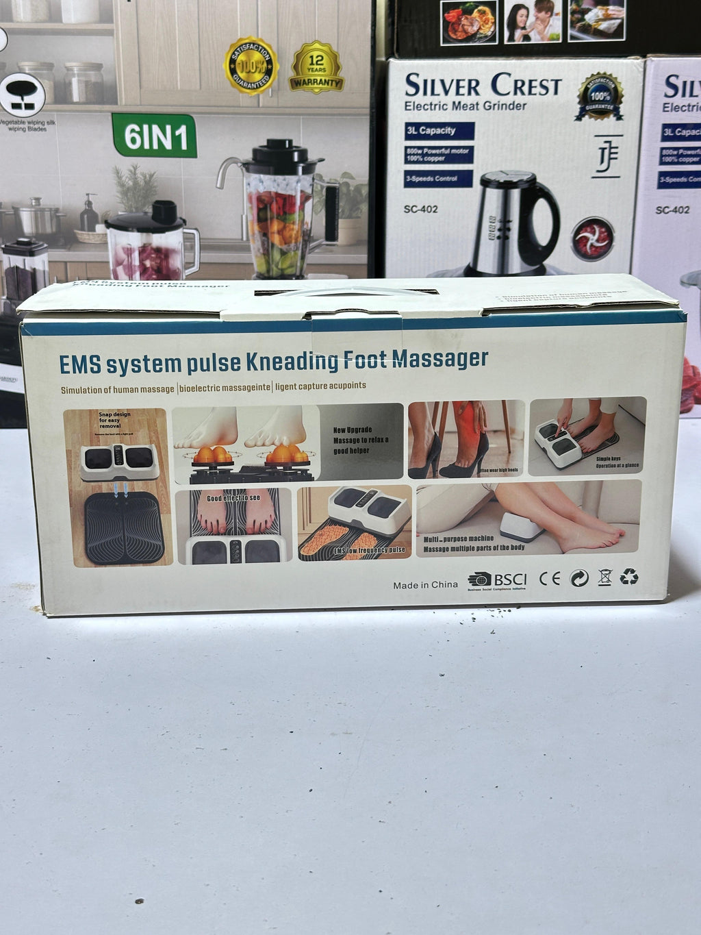 EMS Foot Massager | Pulse Massager | Foot kneeding Massager | Rechargeable | 2 in 1 imported