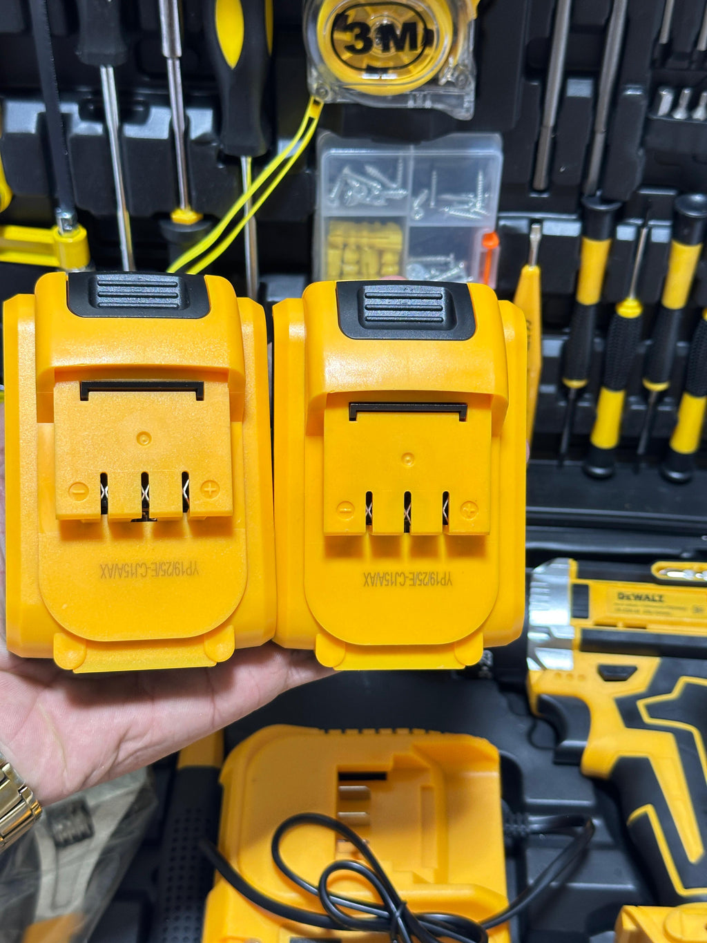 Origianl Dewalt 117 pcs Drill Machine kit | Rechargeable | 2 Batteries | 48V