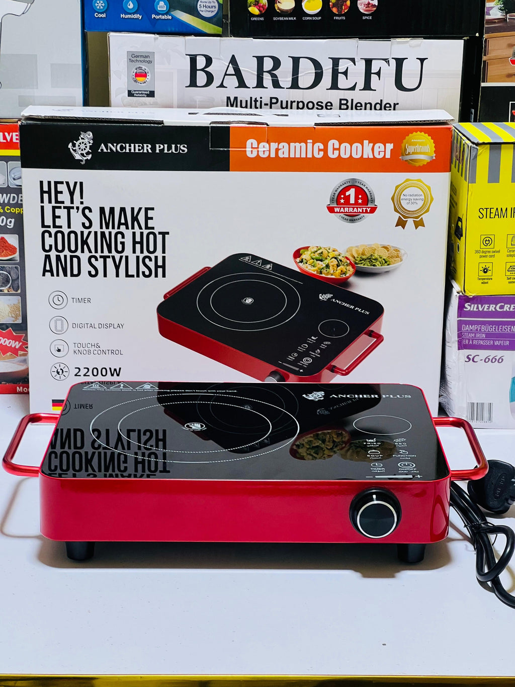 Ancher plus Hotplate | 2200 Watt | Original Ancher plus | integrated Fuse.