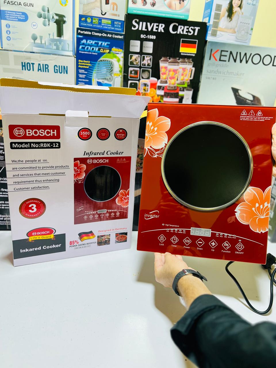 Bosch Infrared Cooker | 3500 Watts | Integrated Fuse | 3 Year International Warranty | 85% Energy Saving